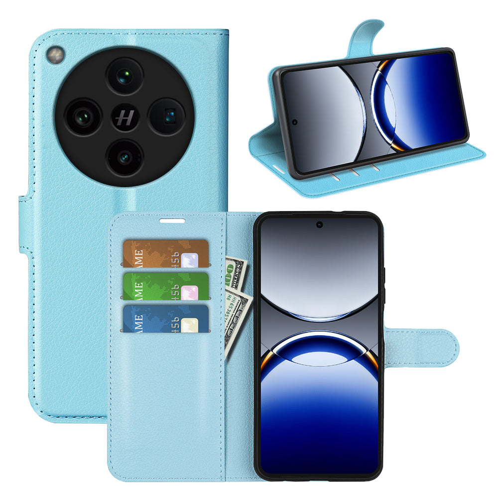 OPPO Find X8 Pro PU Wallet Case (Light Blue)