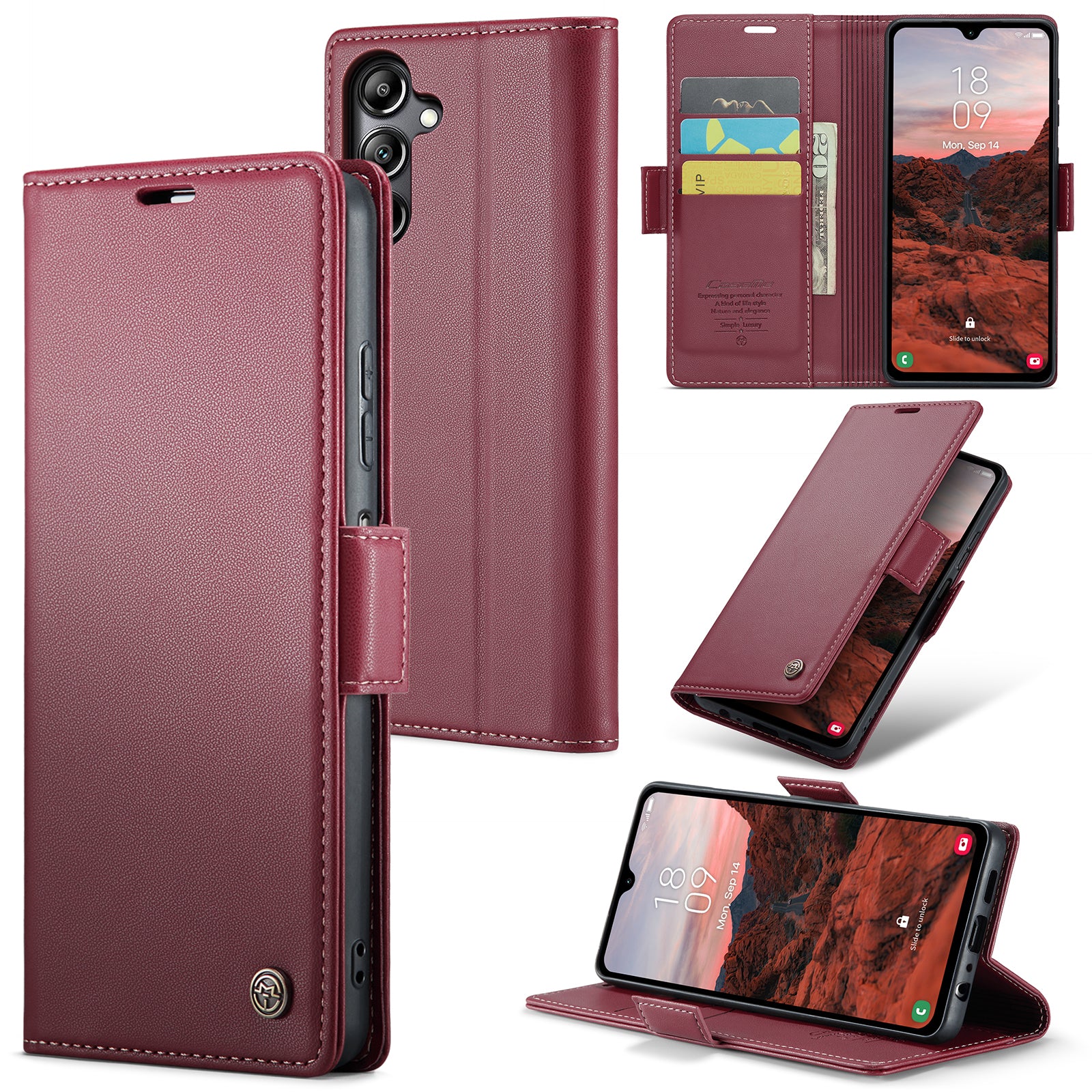 Samsung Galaxy A05s Retro PU Leather Wallet Case