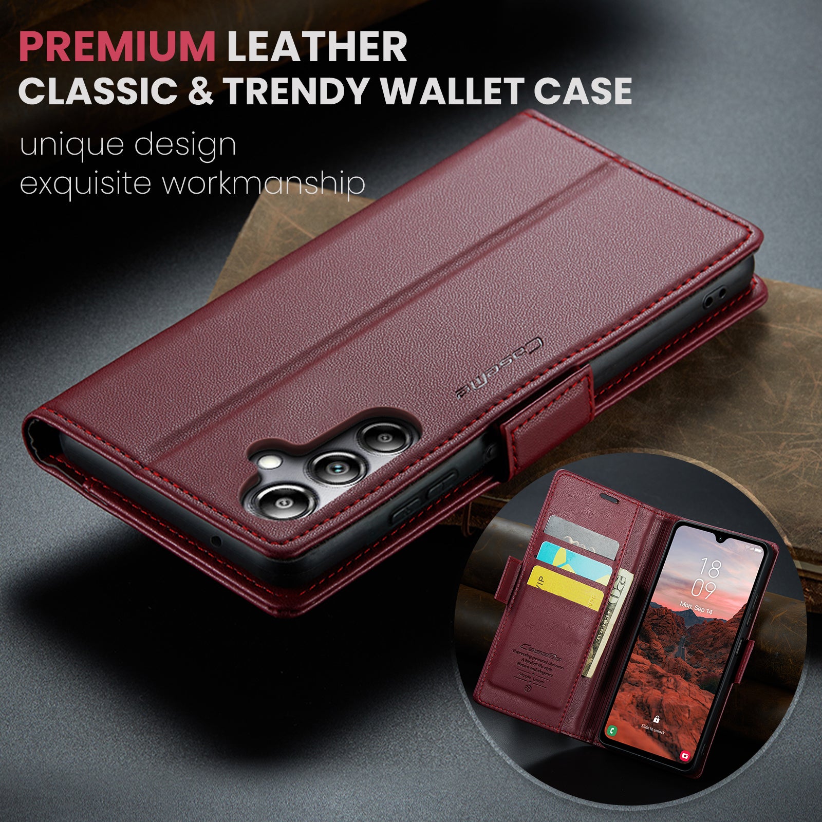 Samsung Galaxy A05s Retro PU Leather Wallet Case