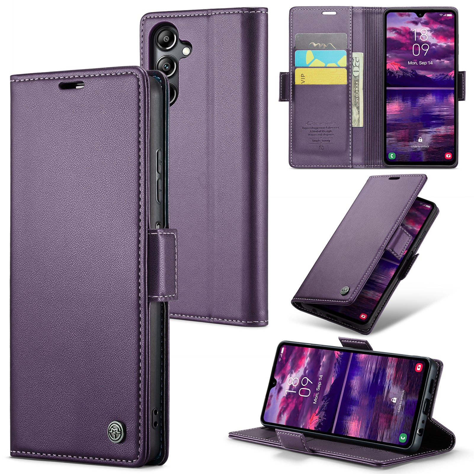 Samsung Galaxy A05s Retro PU Leather Wallet Case