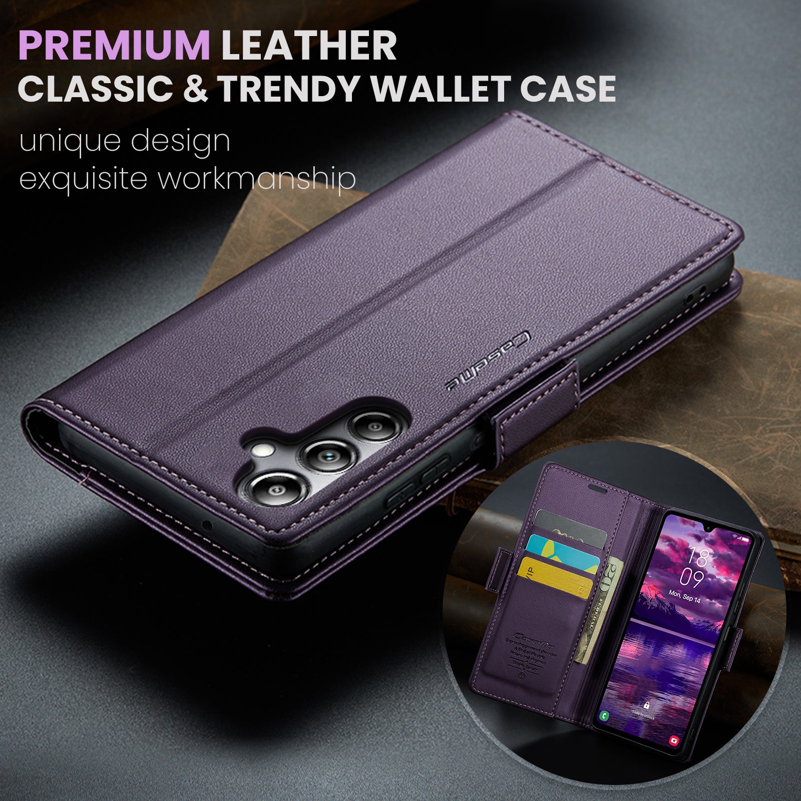 Samsung Galaxy A05s Retro PU Leather Wallet Case