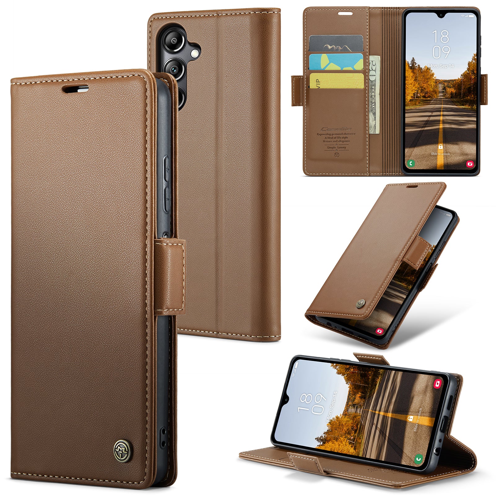 Samsung Galaxy A05s Retro PU Leather Wallet Case