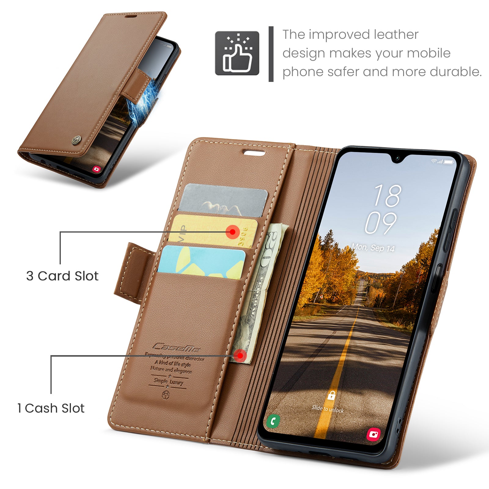 Samsung Galaxy A05s Retro PU Leather Wallet Case