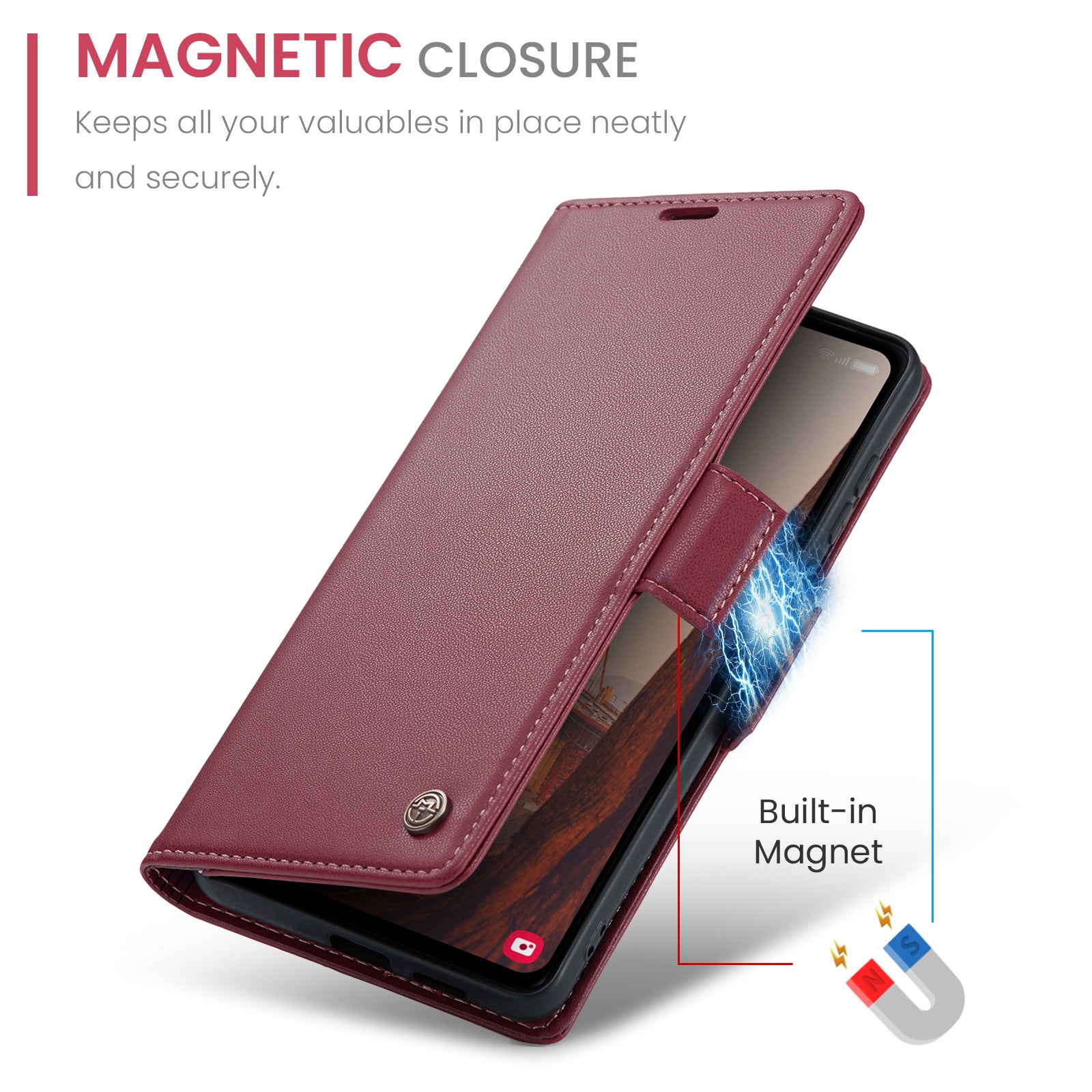 Samsung Galaxy S23 FE Retro PU Leather Wallet Case