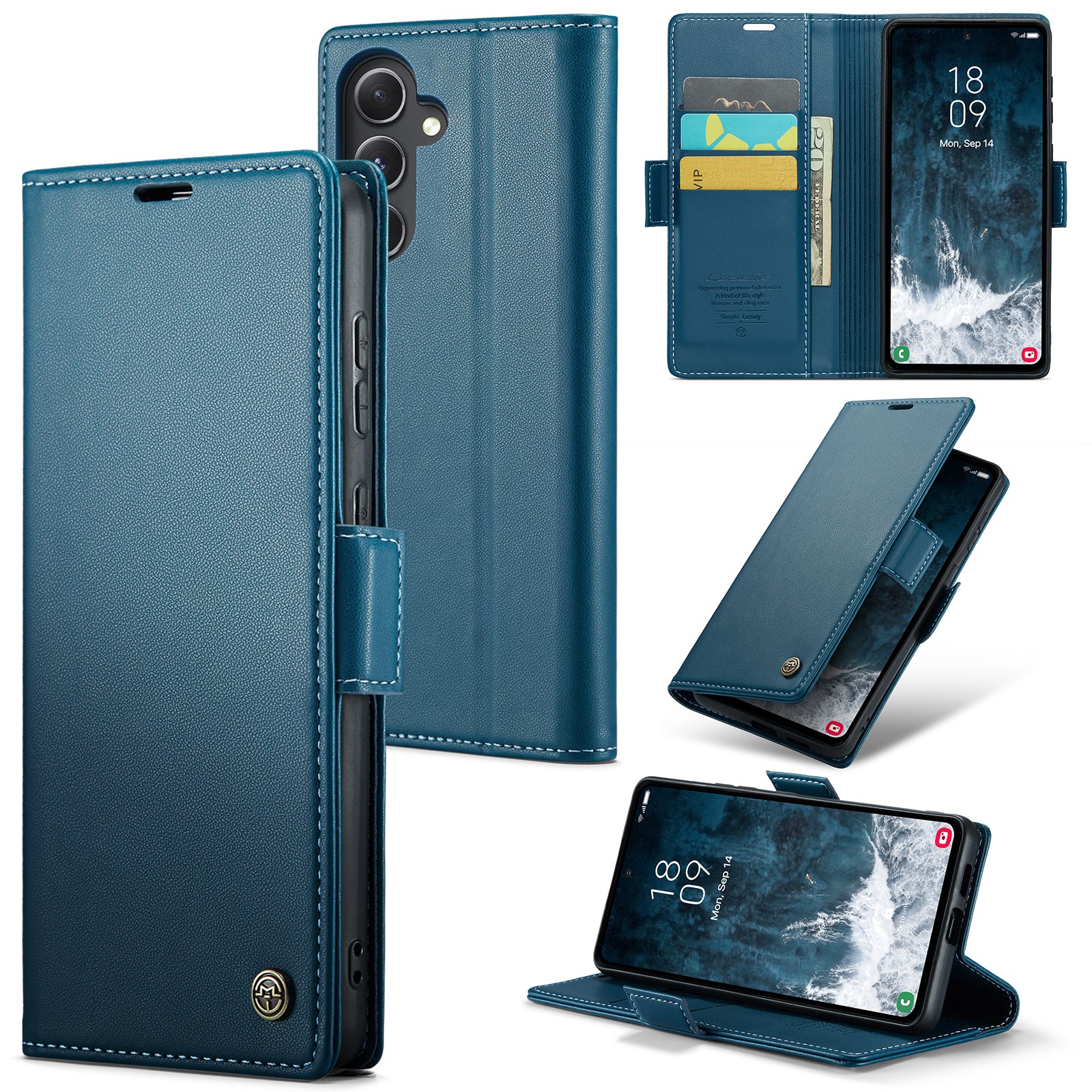 Samsung Galaxy S23 FE Retro PU Leather Wallet Case