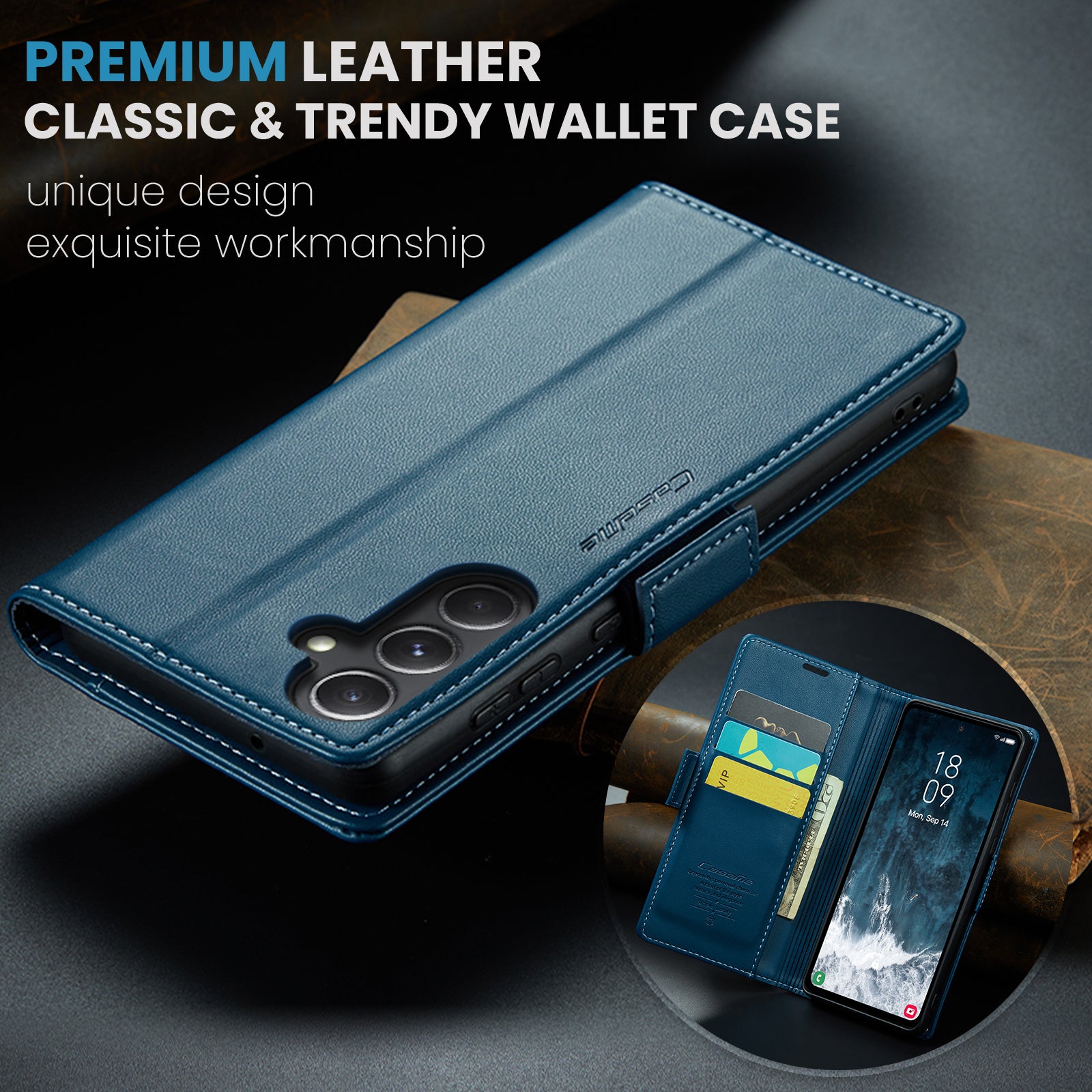 Samsung Galaxy S23 FE Retro PU Leather Wallet Case