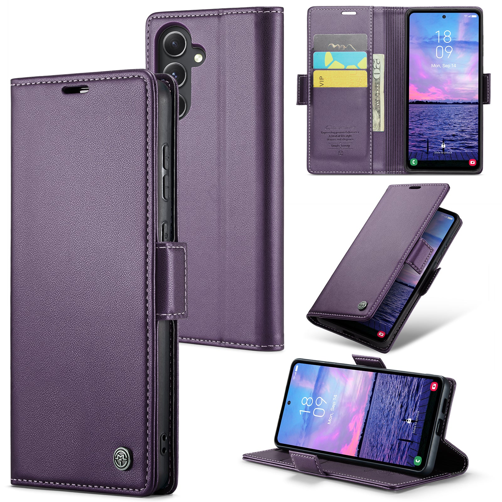 Samsung Galaxy S23 FE Retro PU Leather Wallet Case