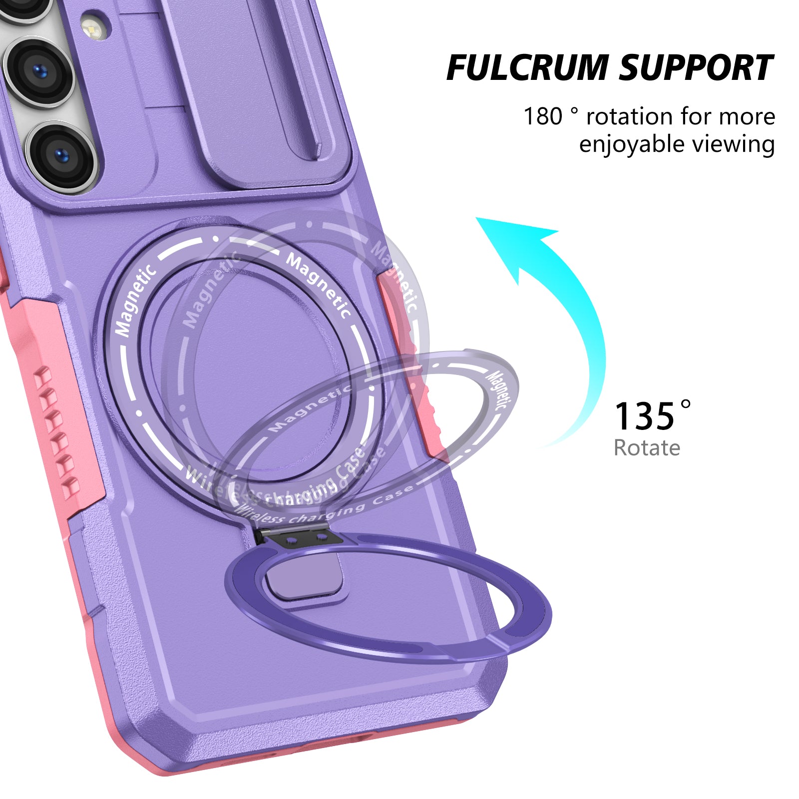 Samsung Galaxy S25 Plus Magsafe Sliding Cover Case (Purple)