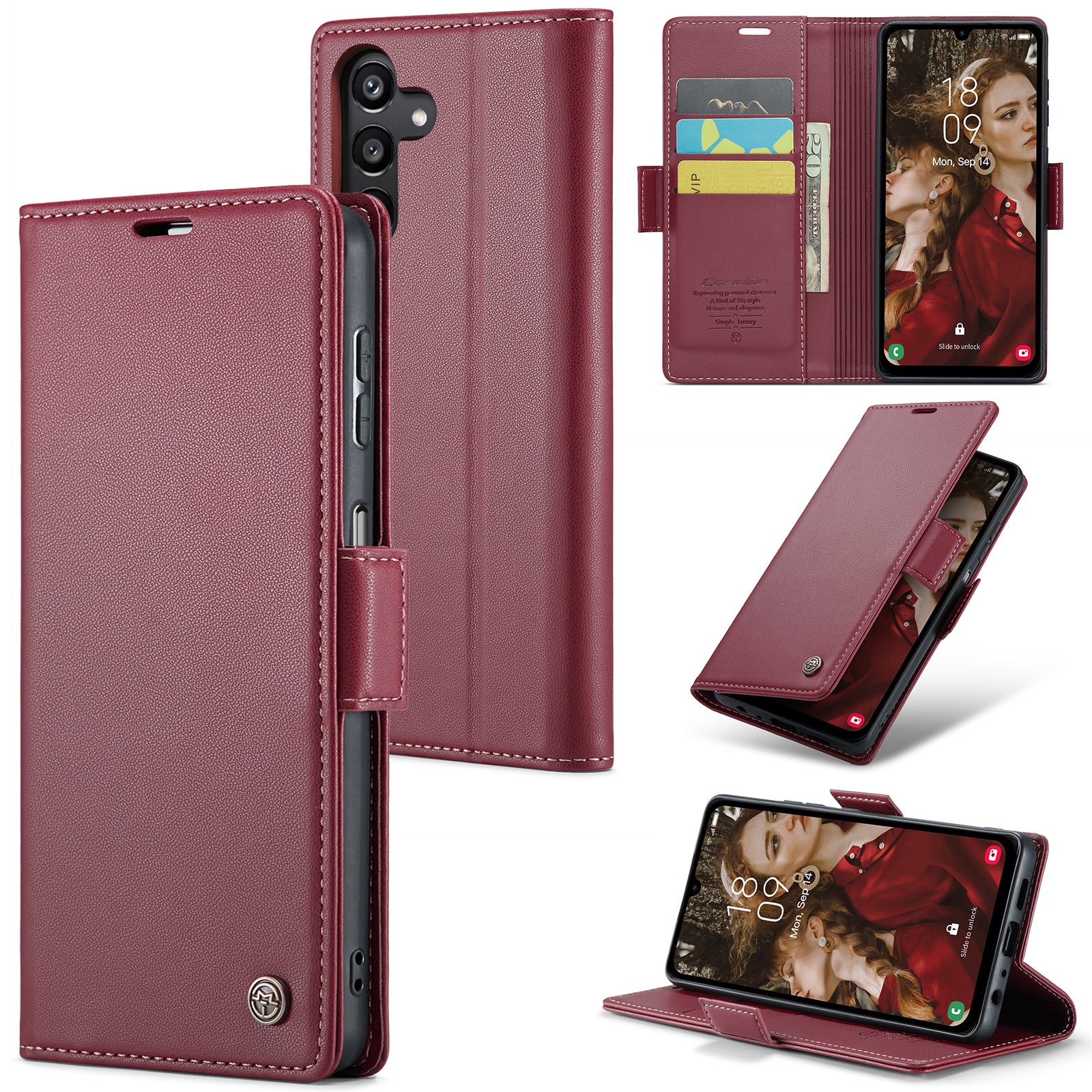 Samsung Galaxy A15 Retro PU Leather Wallet Case