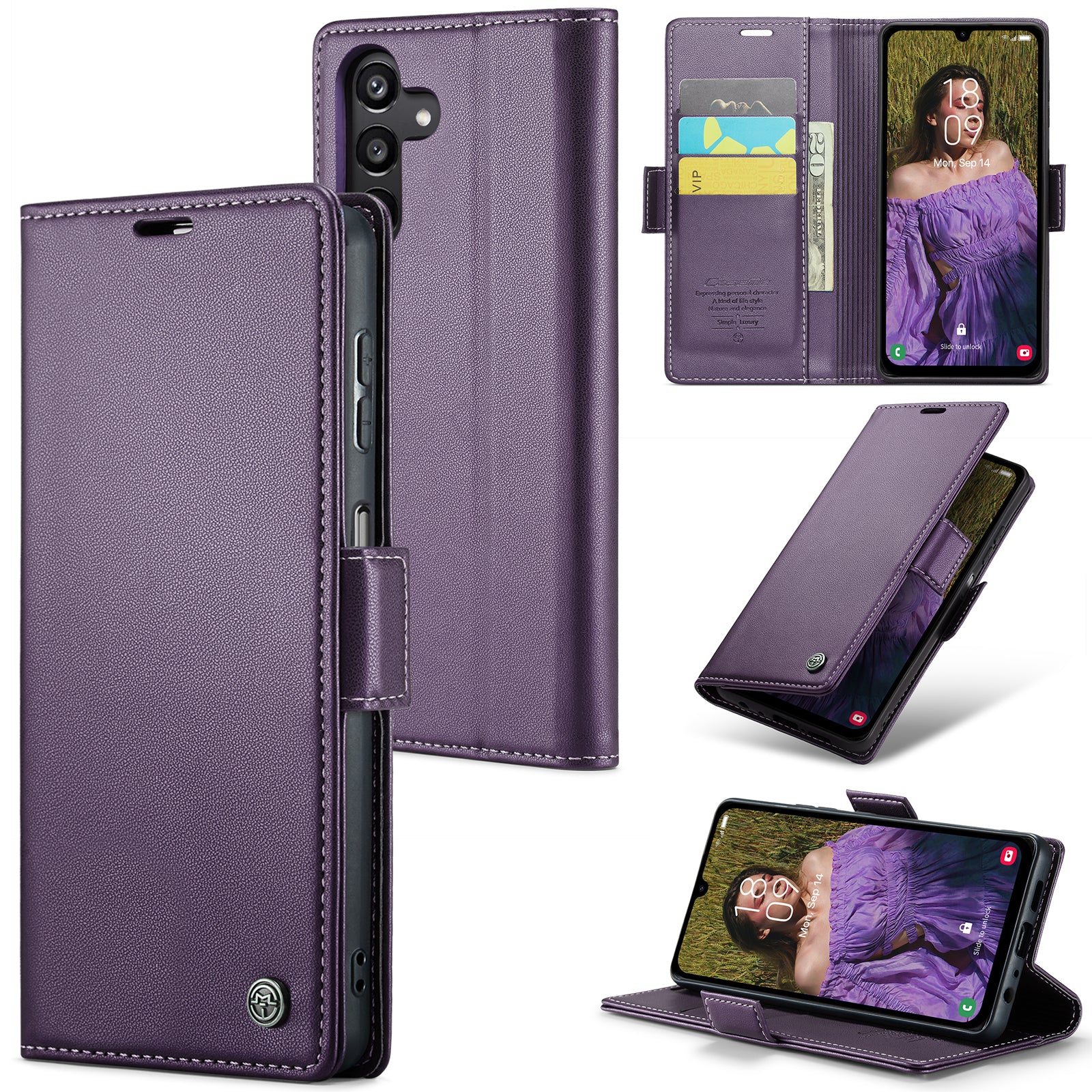 Samsung Galaxy A15 Retro PU Leather Wallet Case