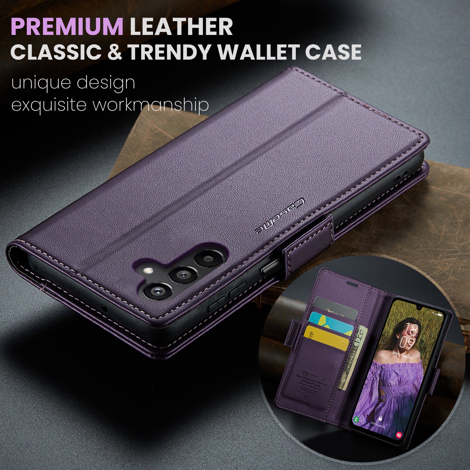 Samsung Galaxy A15 Retro PU Leather Wallet Case