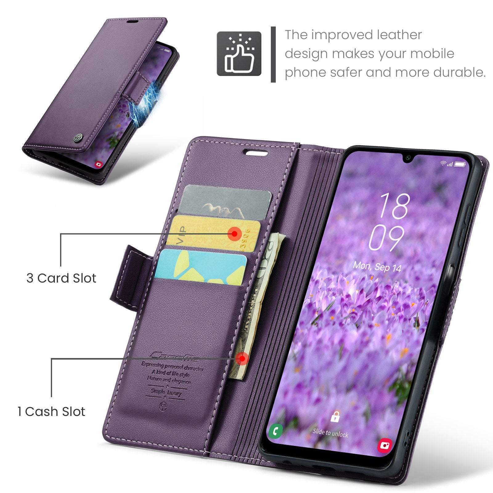 Samsung Galaxy A25 Retro PU Leather Wallet Case