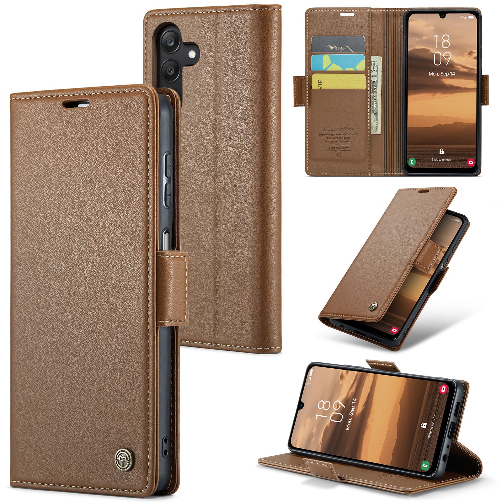 Samsung Galaxy A25 Retro PU Leather Wallet Case