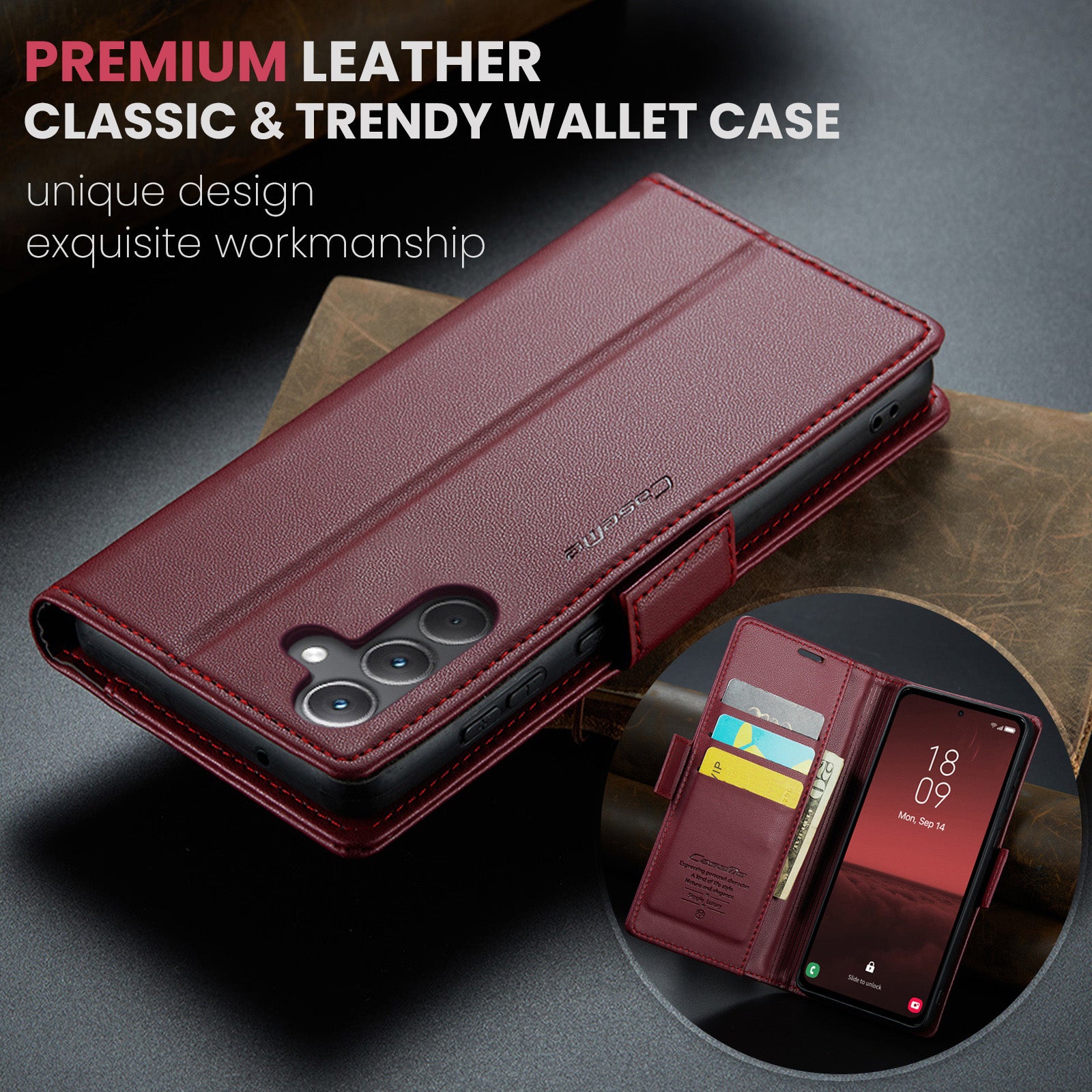 Samsung Galaxy A35 Retro PU Leather Wallet Case