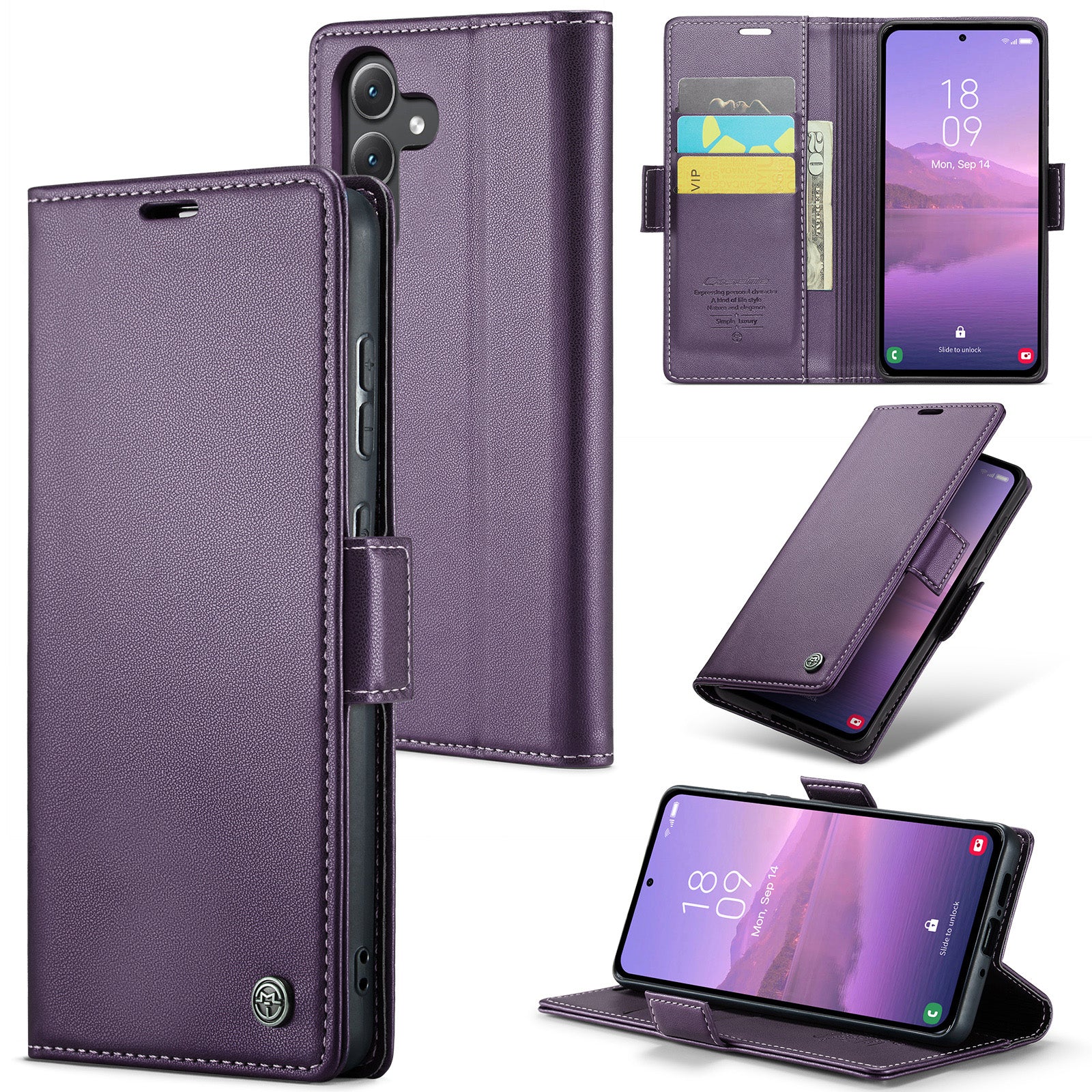 Samsung Galaxy A35 Retro PU Leather Wallet Case