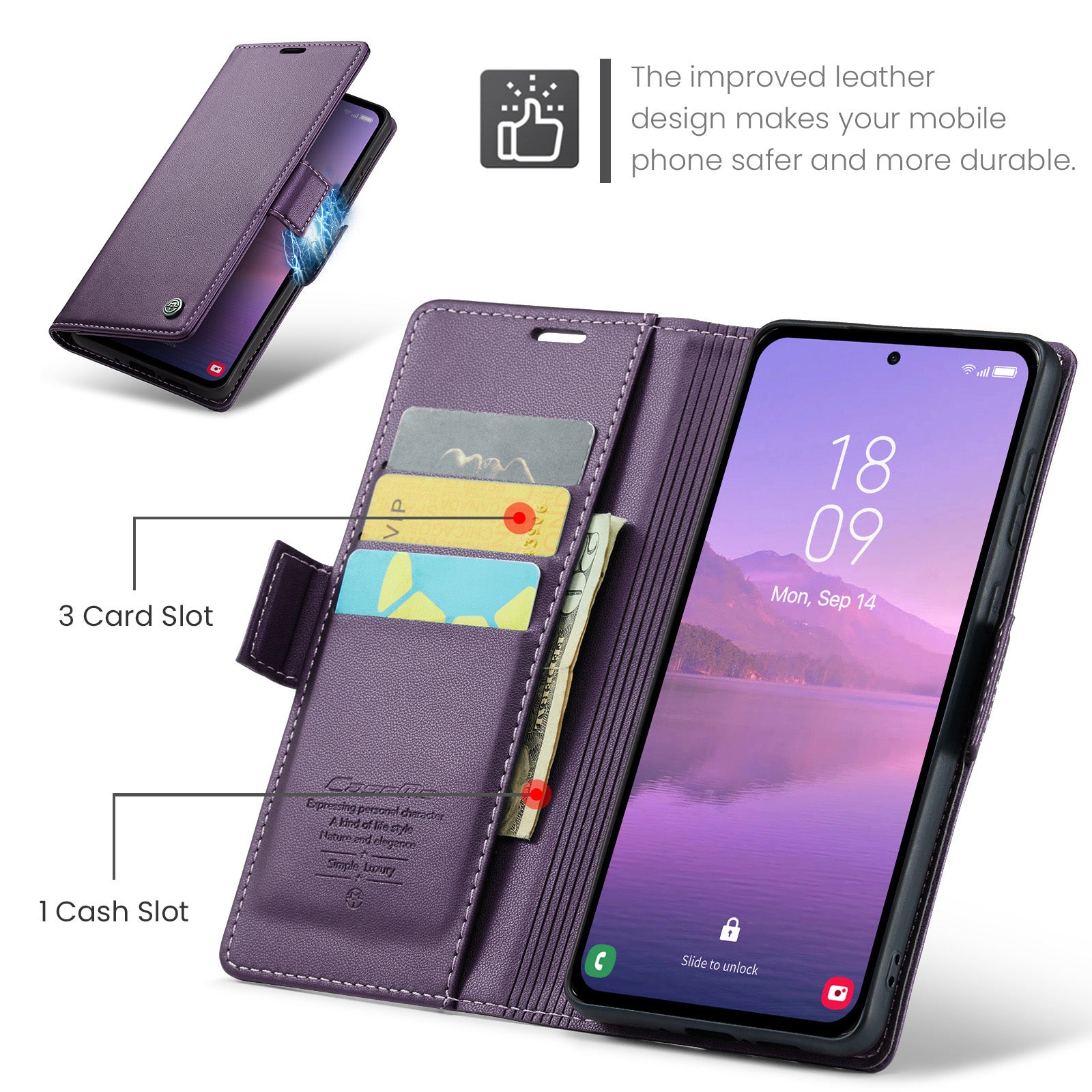 Samsung Galaxy A35 Retro PU Leather Wallet Case