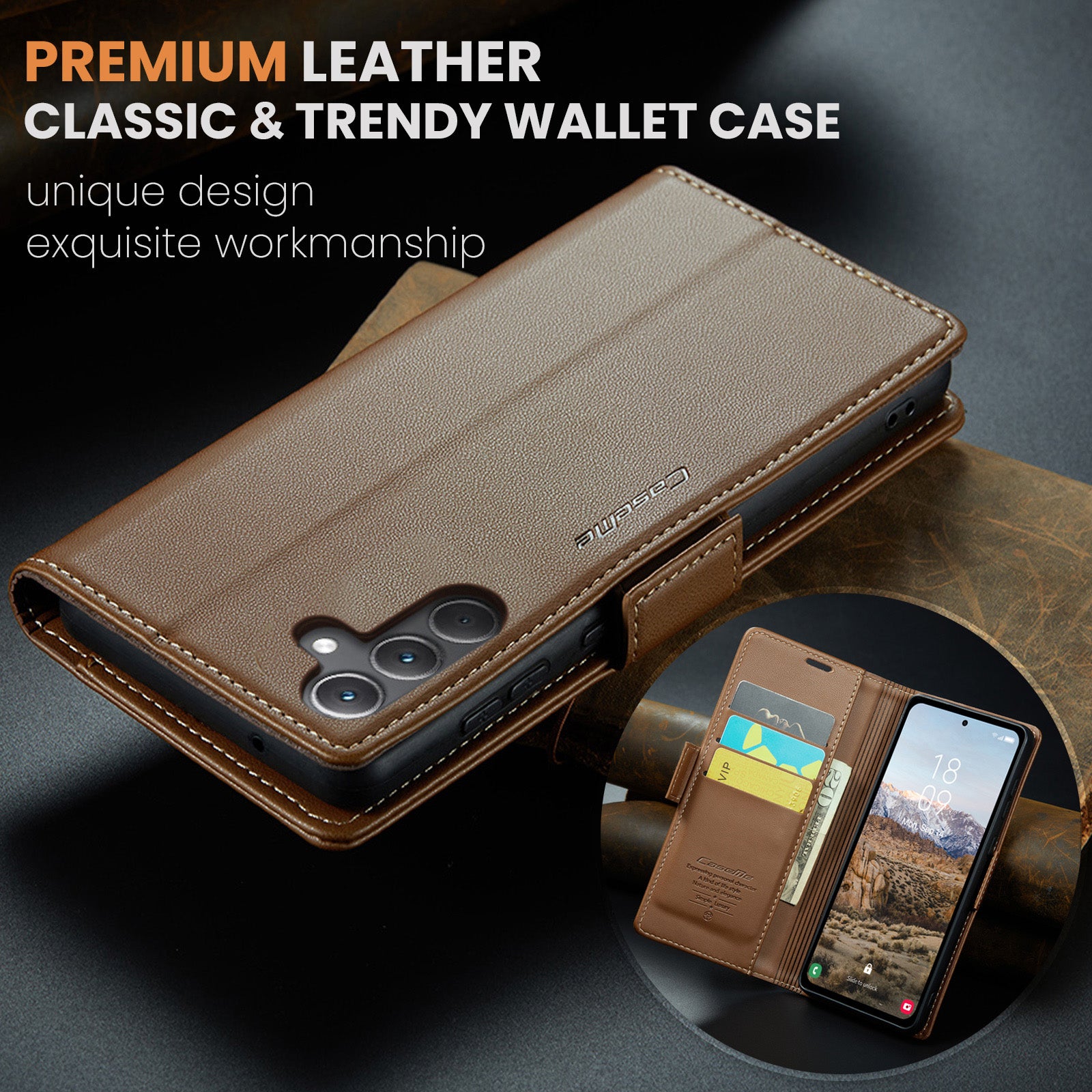 Samsung Galaxy A35 Retro PU Leather Wallet Case