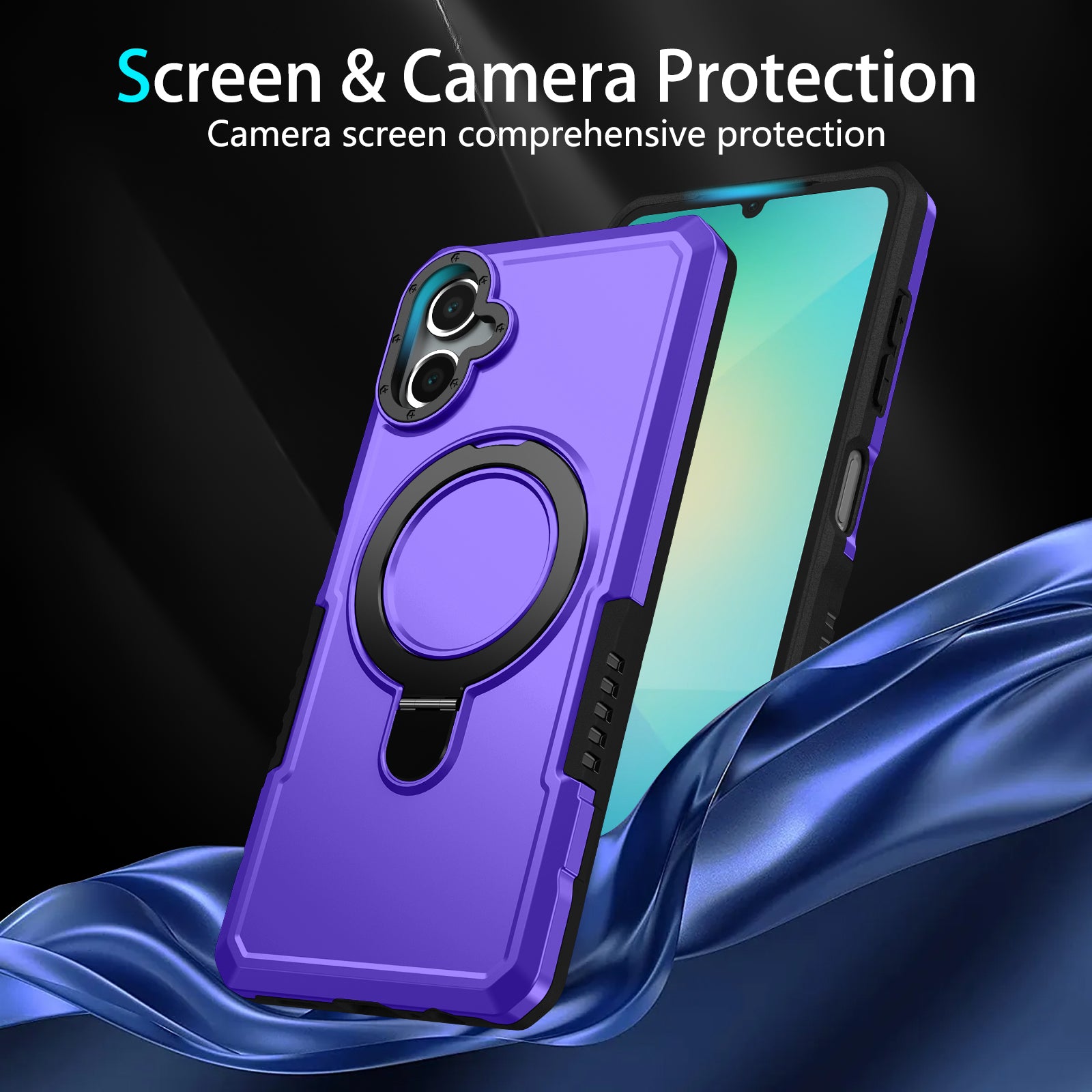 Samsung Galaxy A06 4G Ring Kickstand Case