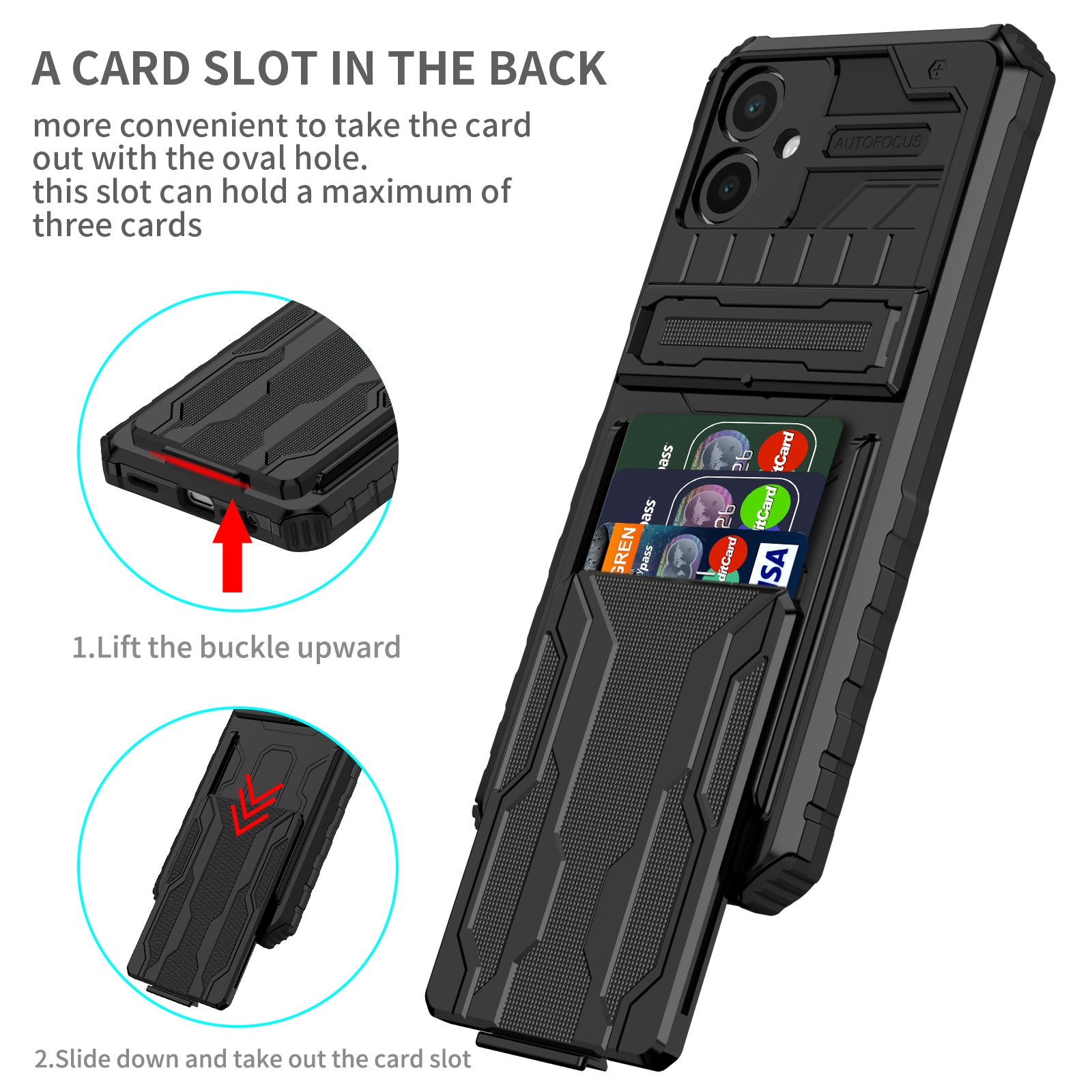 Samsung Galaxy A06 Kickstand Card Case