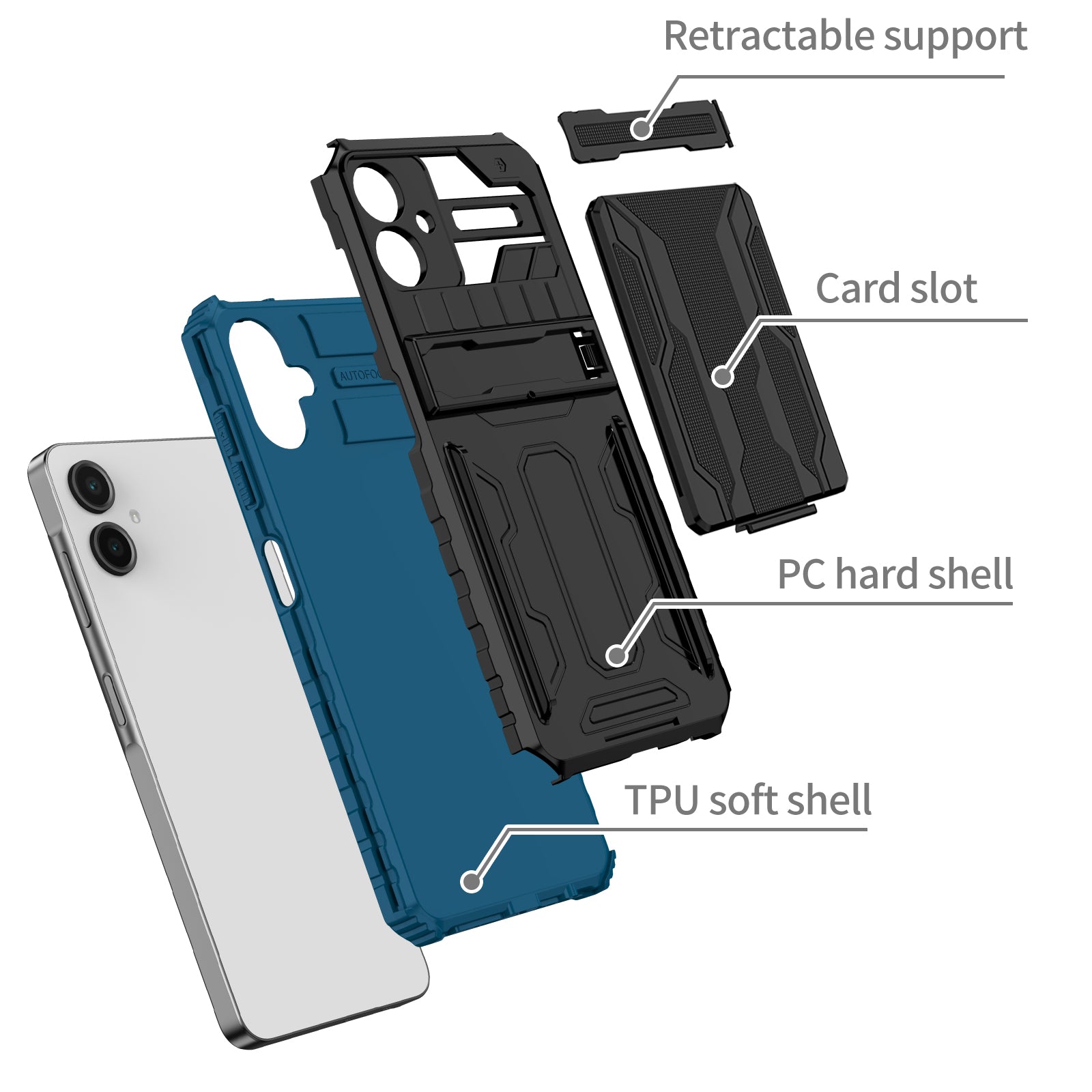 Samsung Galaxy A06 Kickstand Card Case