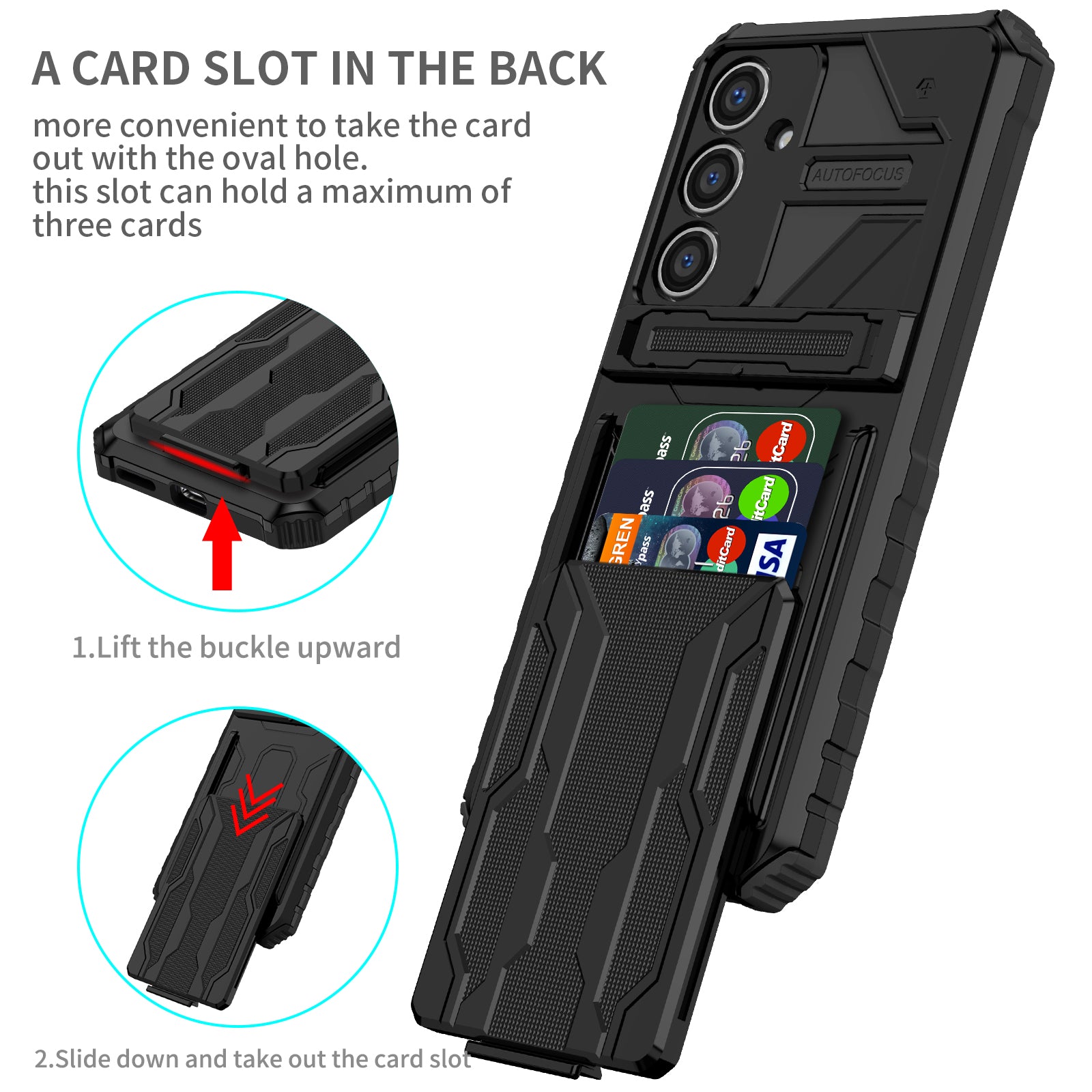 Samsung Galaxy S24 FE Kickstand Card Case