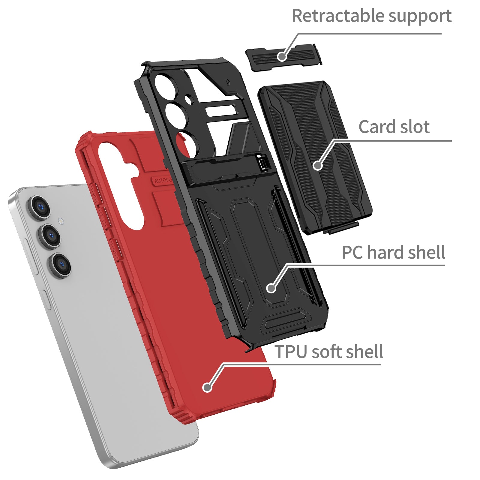 Samsung Galaxy S24 FE Kickstand Card Case