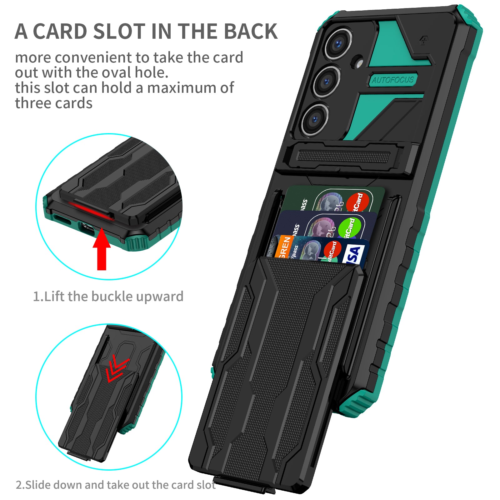 Samsung Galaxy S24 FE Kickstand Card Case