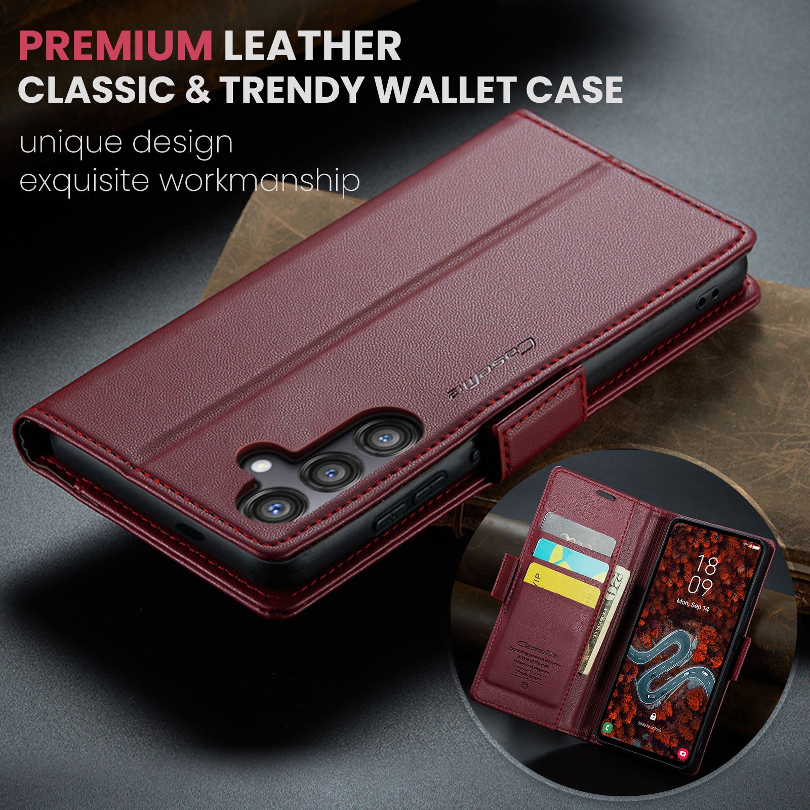 Samsung Galaxy S24 FE Retro PU Leather Wallet Case