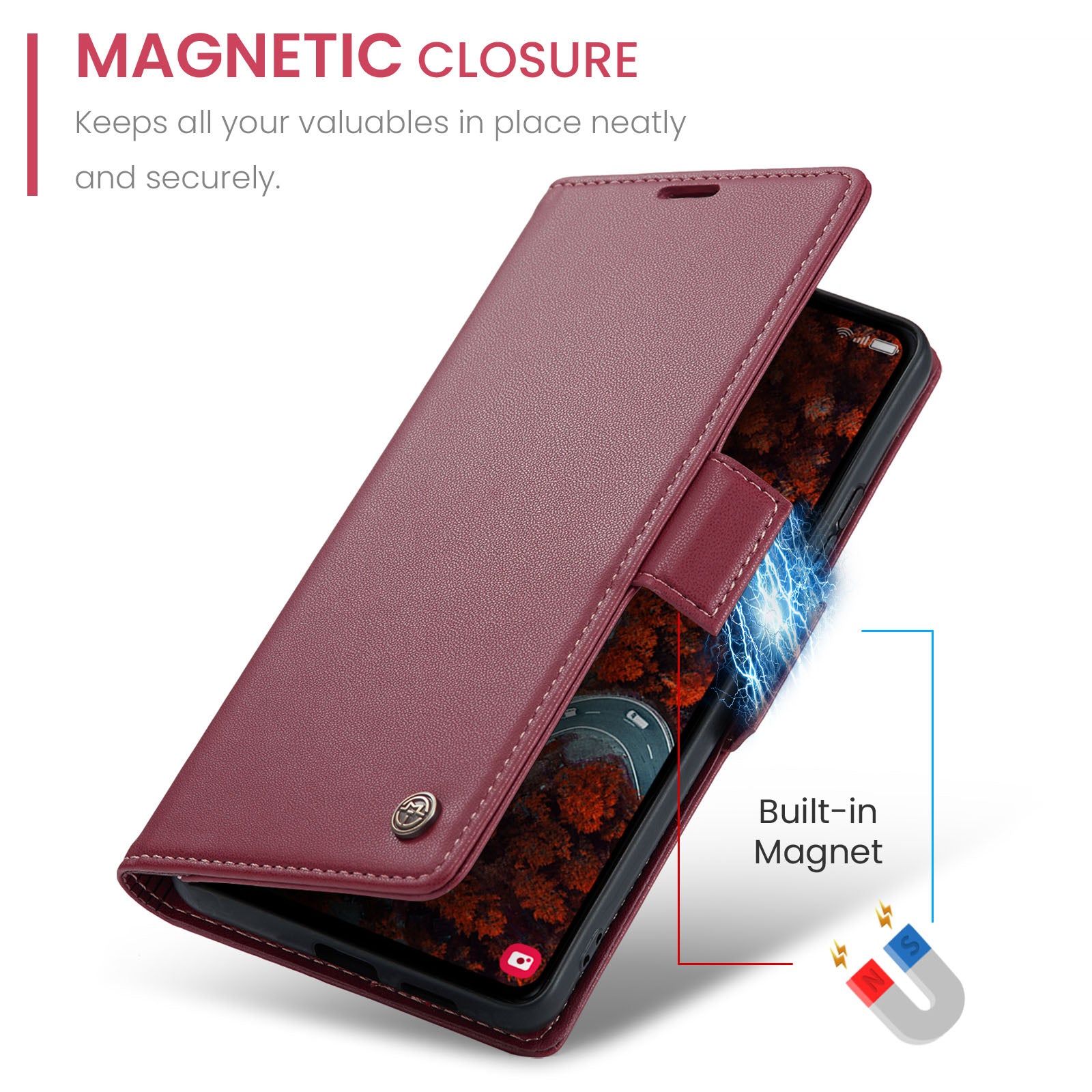 Samsung Galaxy S24 FE Retro PU Leather Wallet Case