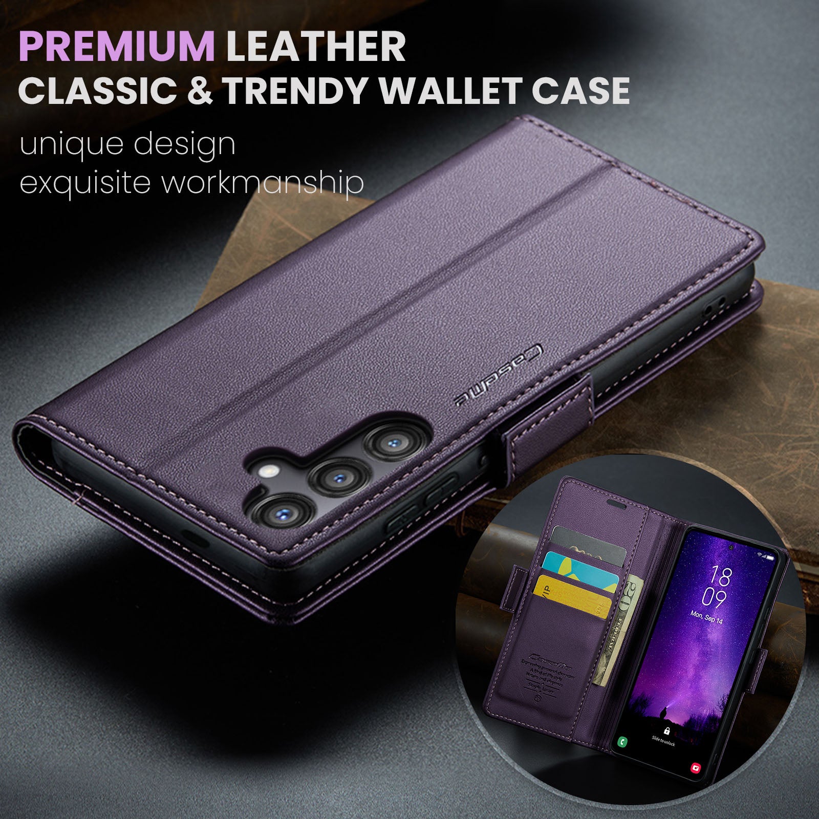 Samsung Galaxy S24 FE Retro PU Leather Wallet Case