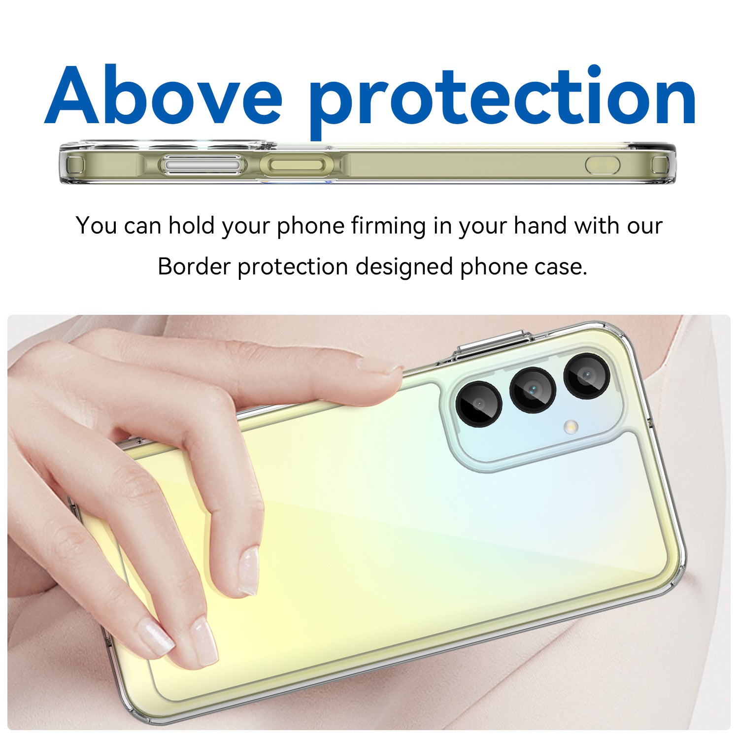 Samsung Galaxy A16 5G Soft TPU Bumper Case (Clear)