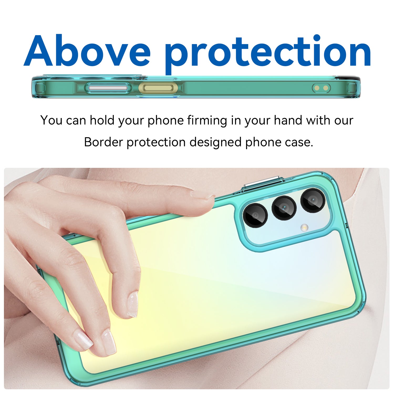 Samsung Galaxy A16 5G Soft TPU Bumper Case (Clear Blue)