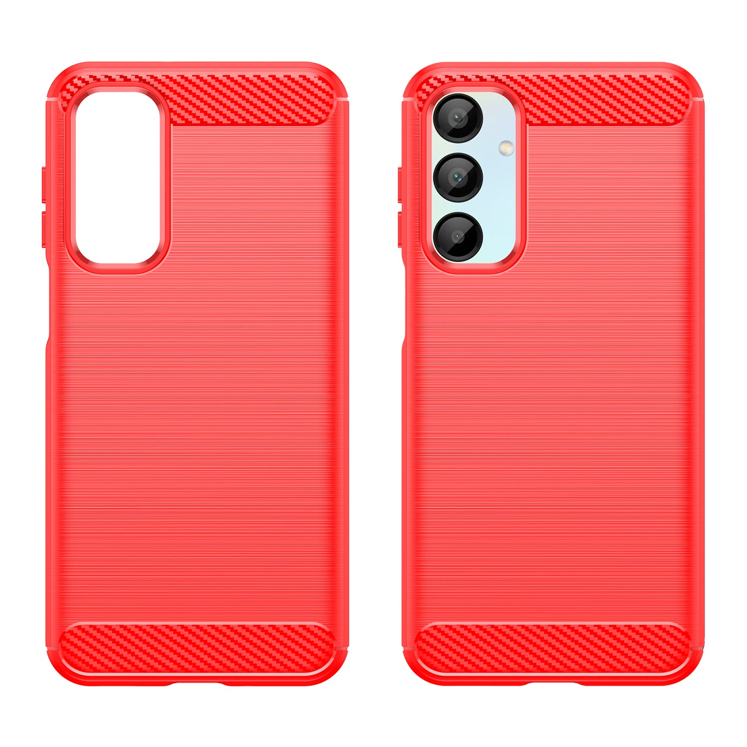 Samsung Galaxy A16 5G Carbon Fibre Brushed Case (Red)