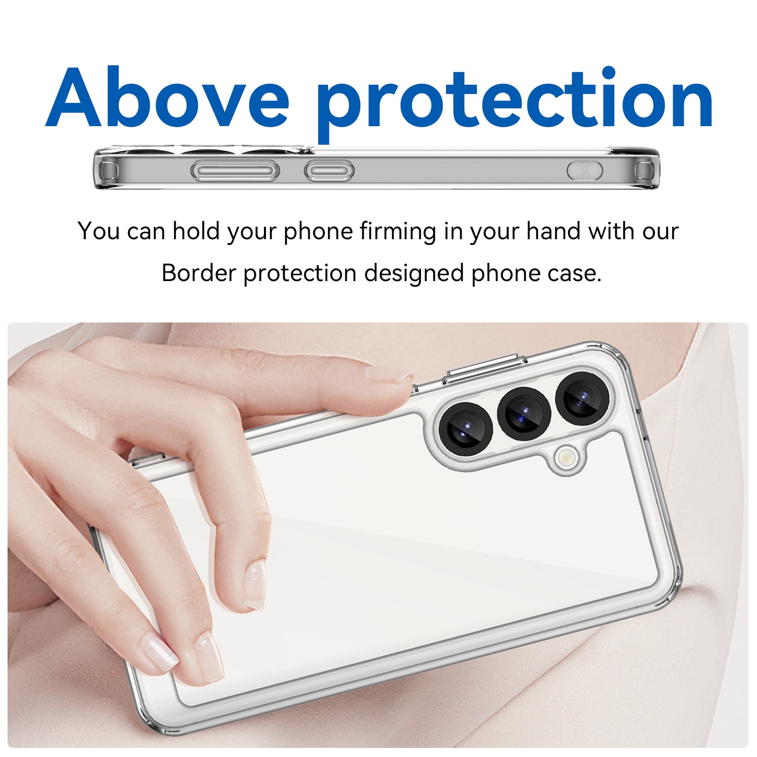 Samsung Galaxy S25 Soft TPU Bumper Case (Clear)