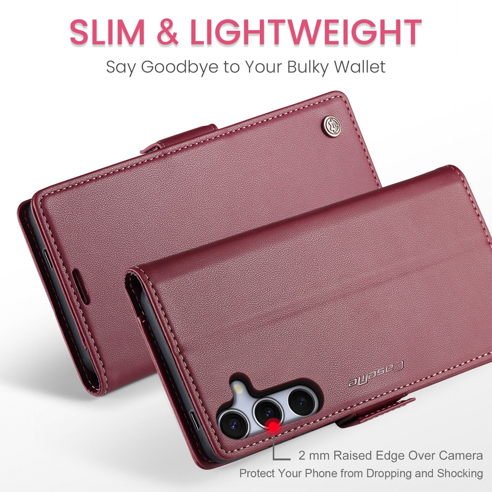 Samsung Galaxy S25 Retro PU Leather Wallet Case