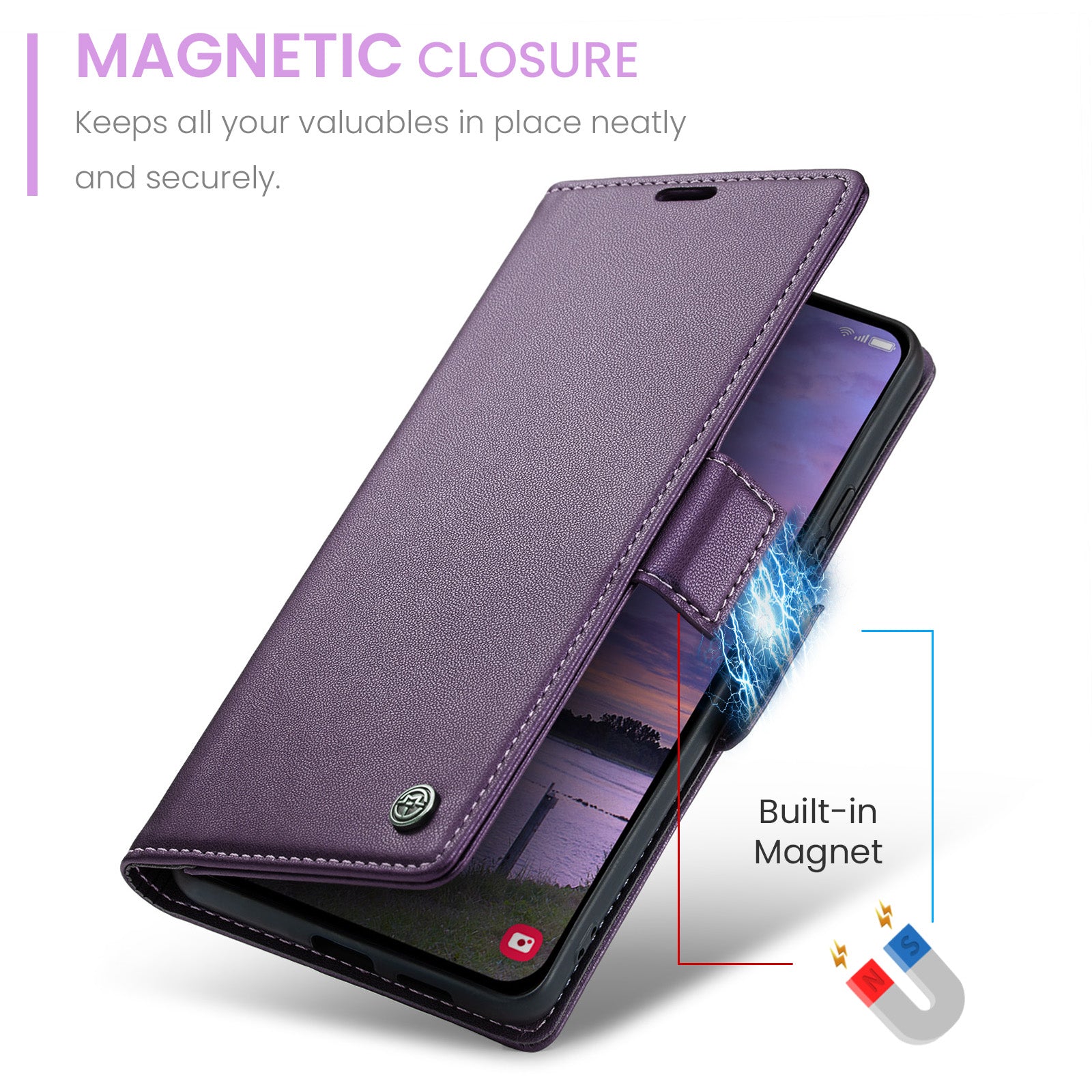 Samsung Galaxy S25 Retro PU Leather Wallet Case