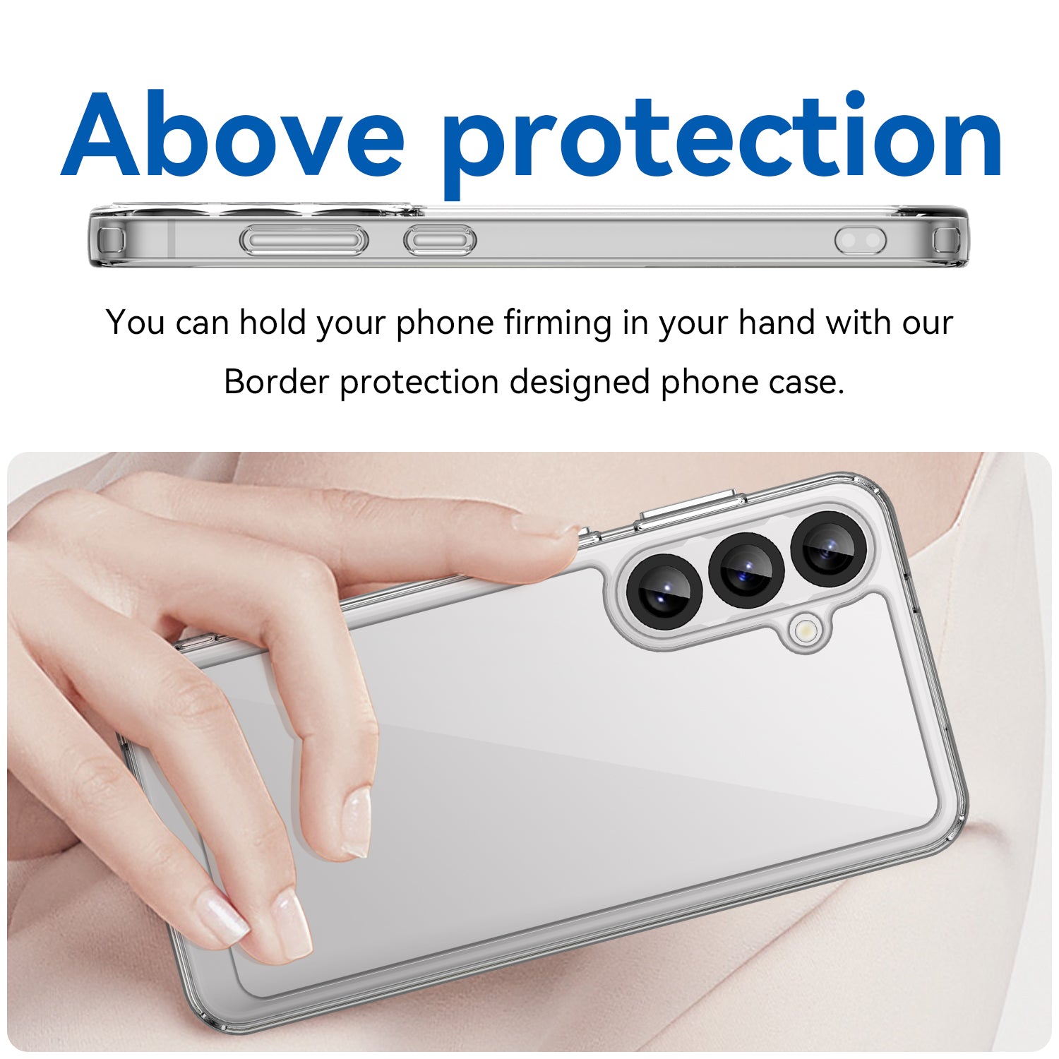 Samsung Galaxy S25 Plus Soft TPU Bumper Case (Clear)