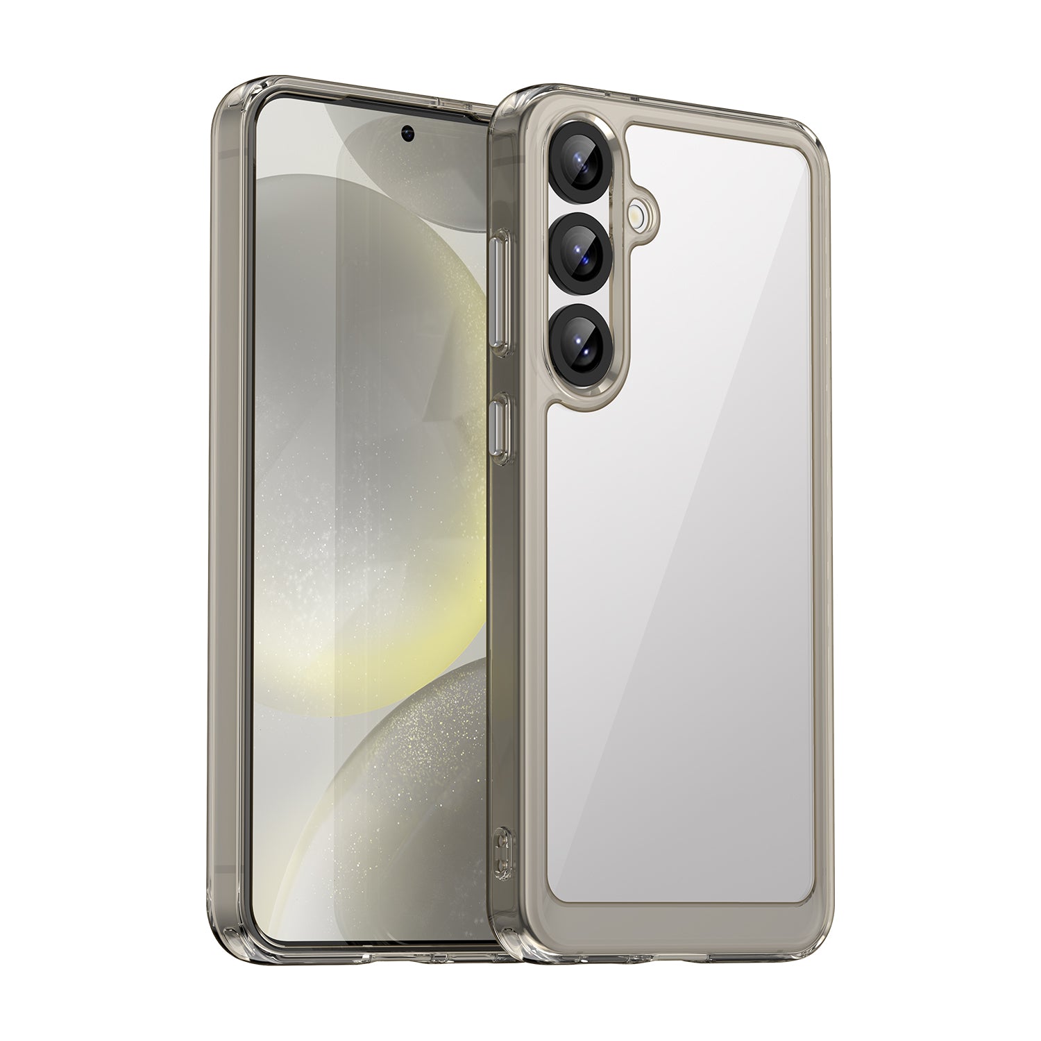 Samsung Galaxy S25 Plus Soft TPU Bumper Case (Clear Grey)