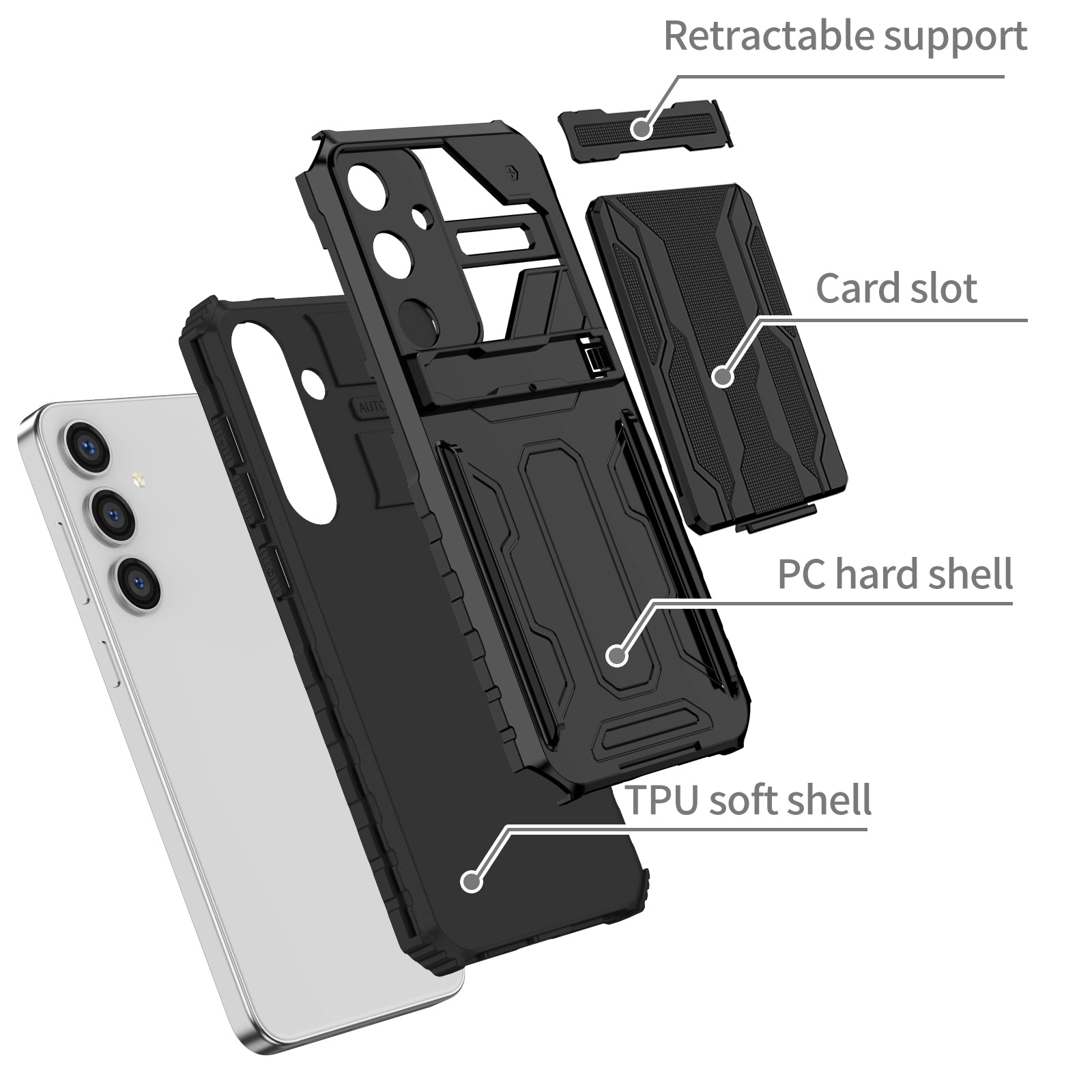 Samsung Galaxy S25 Plus Kickstand Card Case