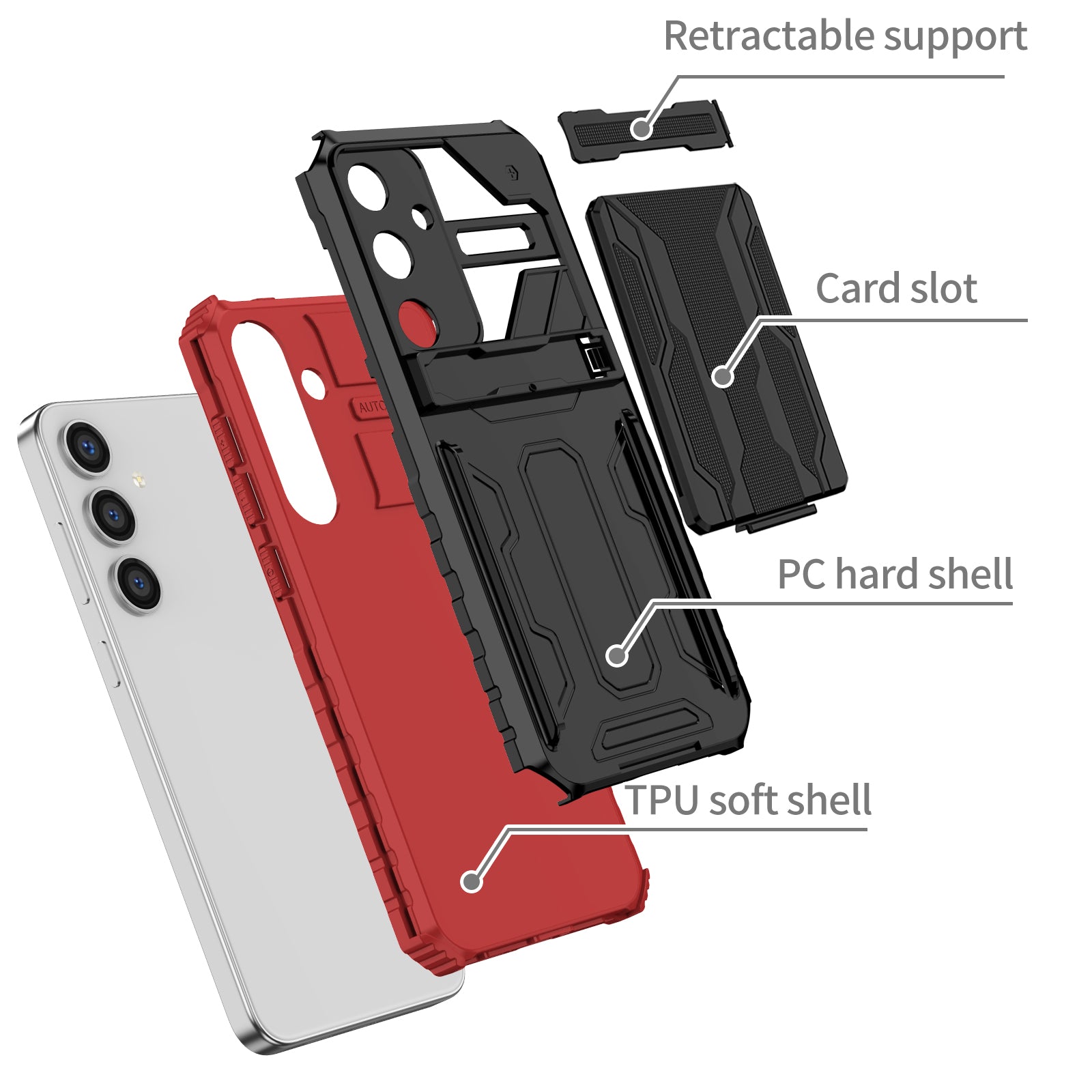 Samsung Galaxy S25 Plus Kickstand Card Case