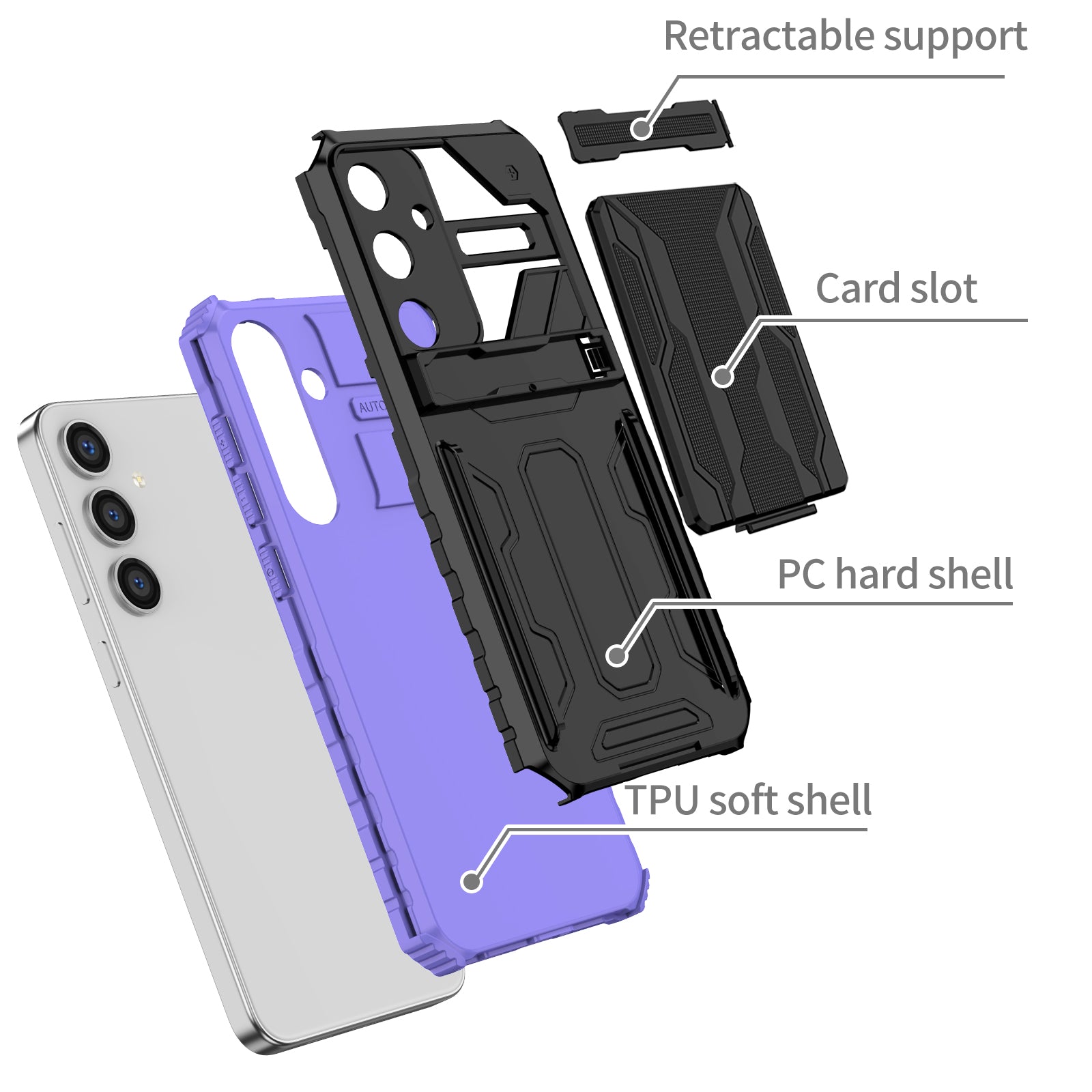 Samsung Galaxy S25 Plus Kickstand Card Case