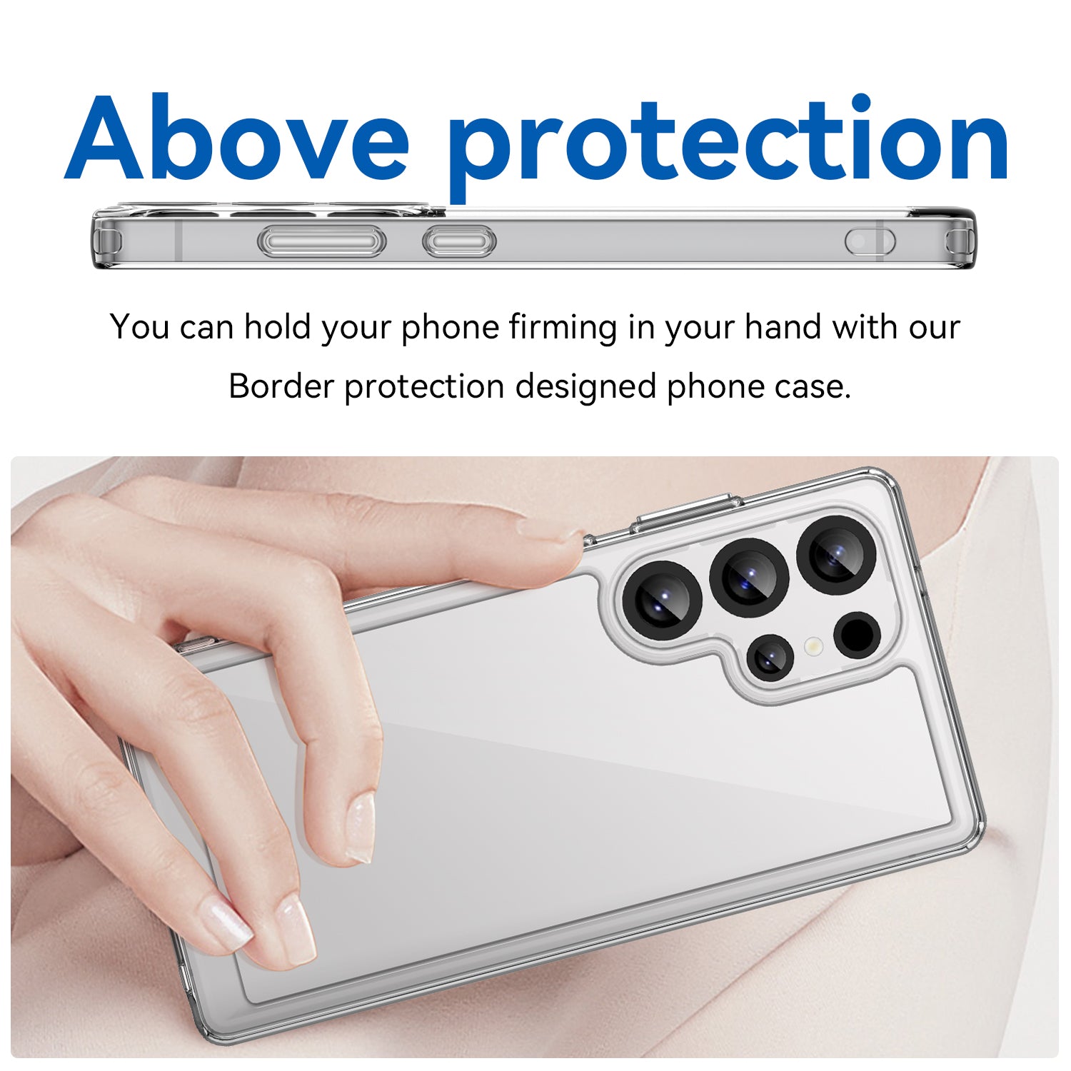 Samsung Galaxy S25 Ultra Soft TPU Bumper Case (Clear)