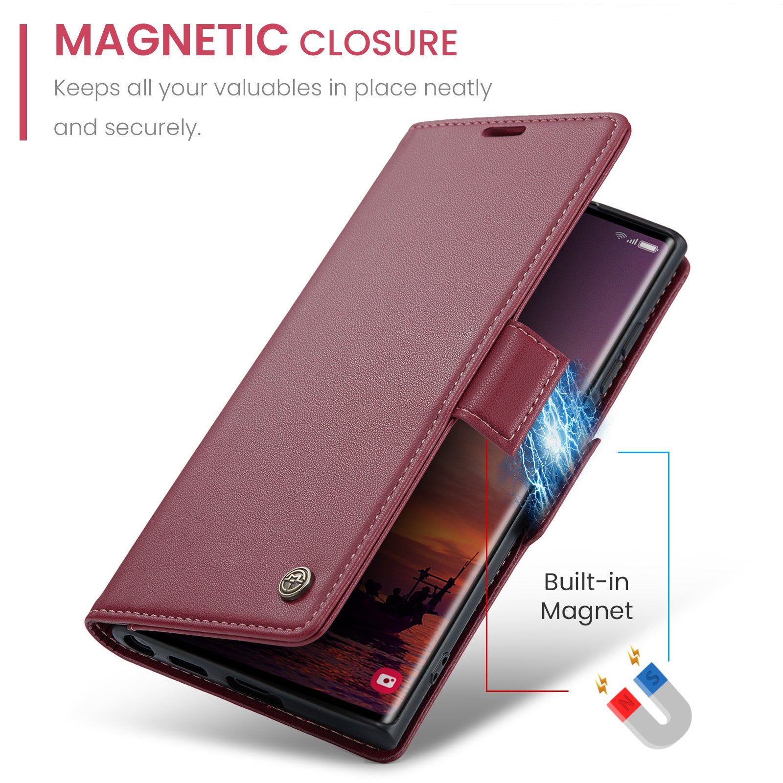 Samsung Galaxy S25 Ultra Retro PU Leather Wallet Case