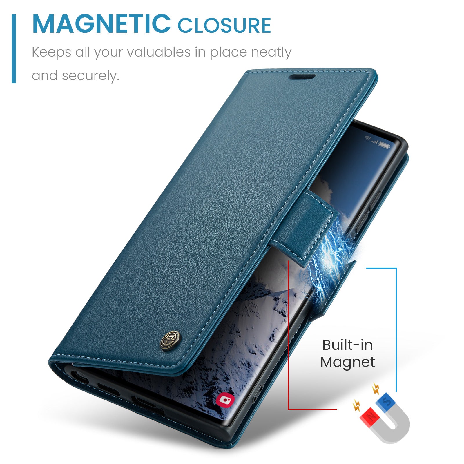 Samsung Galaxy S25 Ultra Retro PU Leather Wallet Case