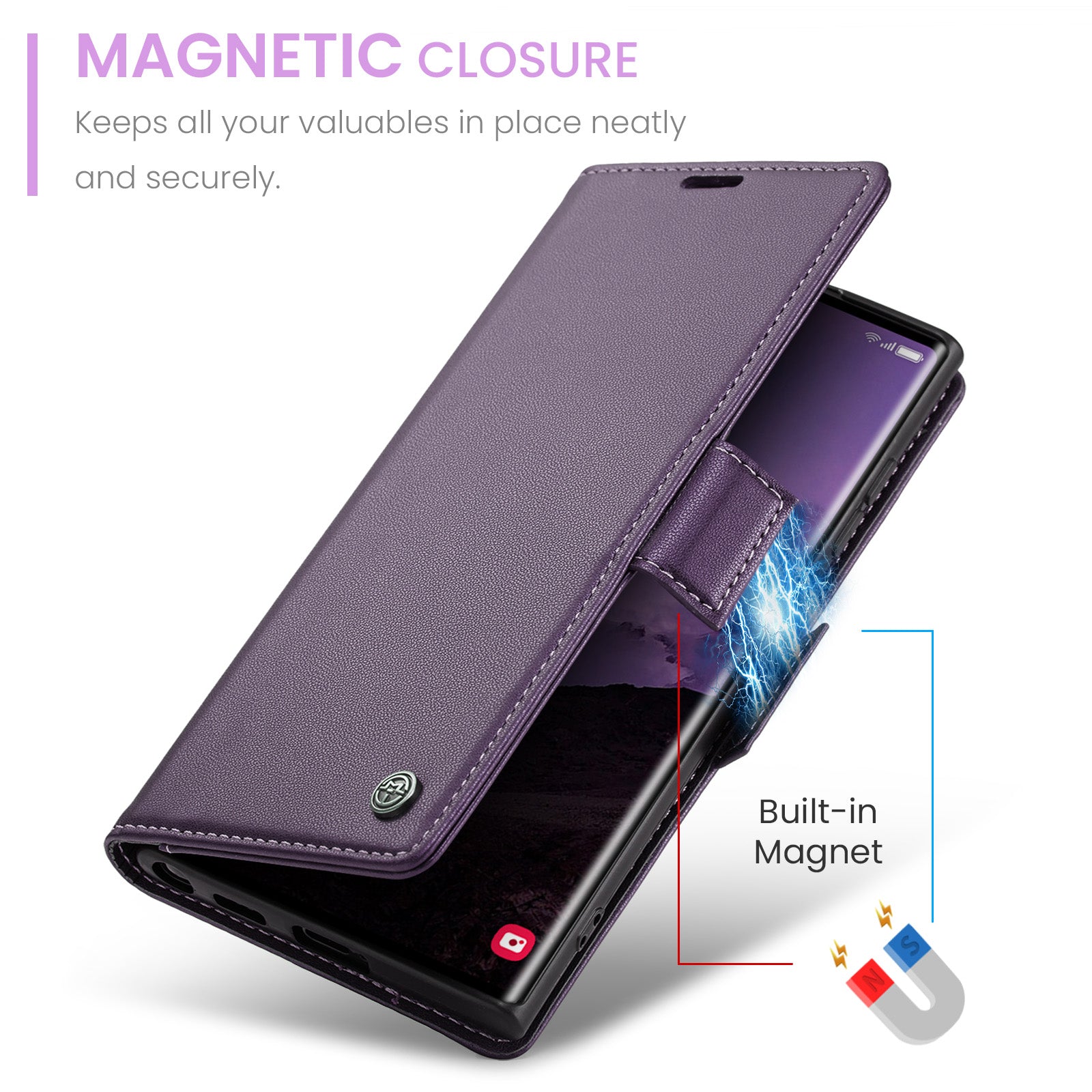 Samsung Galaxy S25 Ultra Retro PU Leather Wallet Case