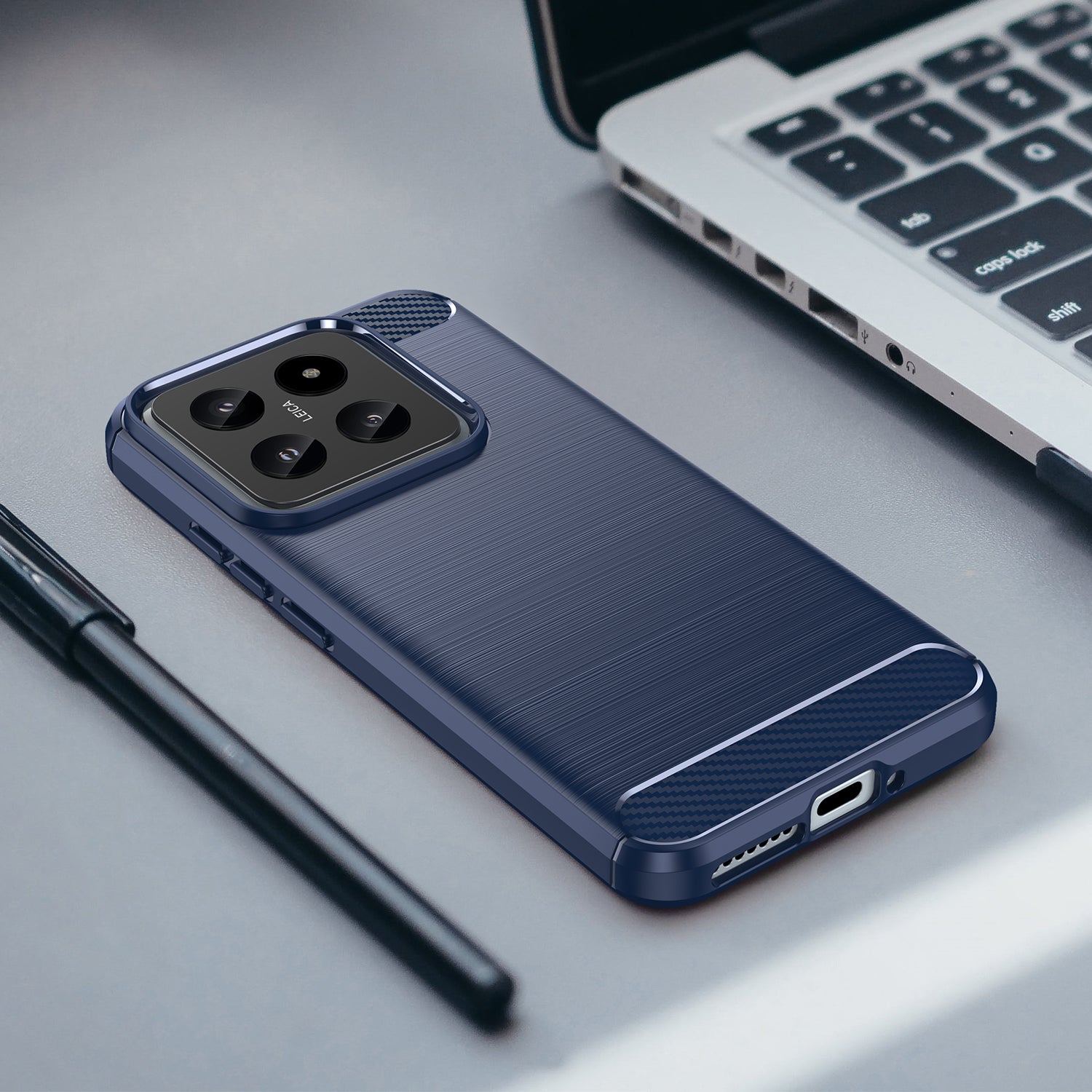 Xiaomi 14 Carbon Fibre Brushed Case (Navy)