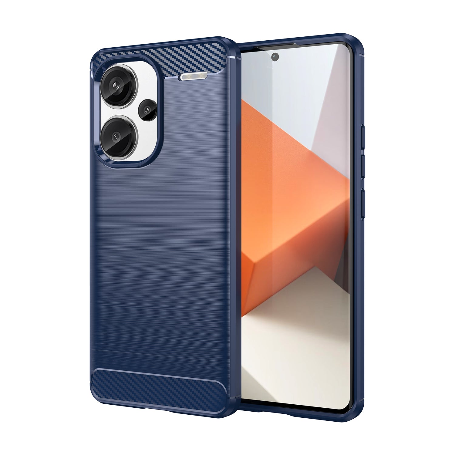 Xiaomi Redmi Note 13 Pro Plus 5G Carbon Fibre Brushed Case (Navy)