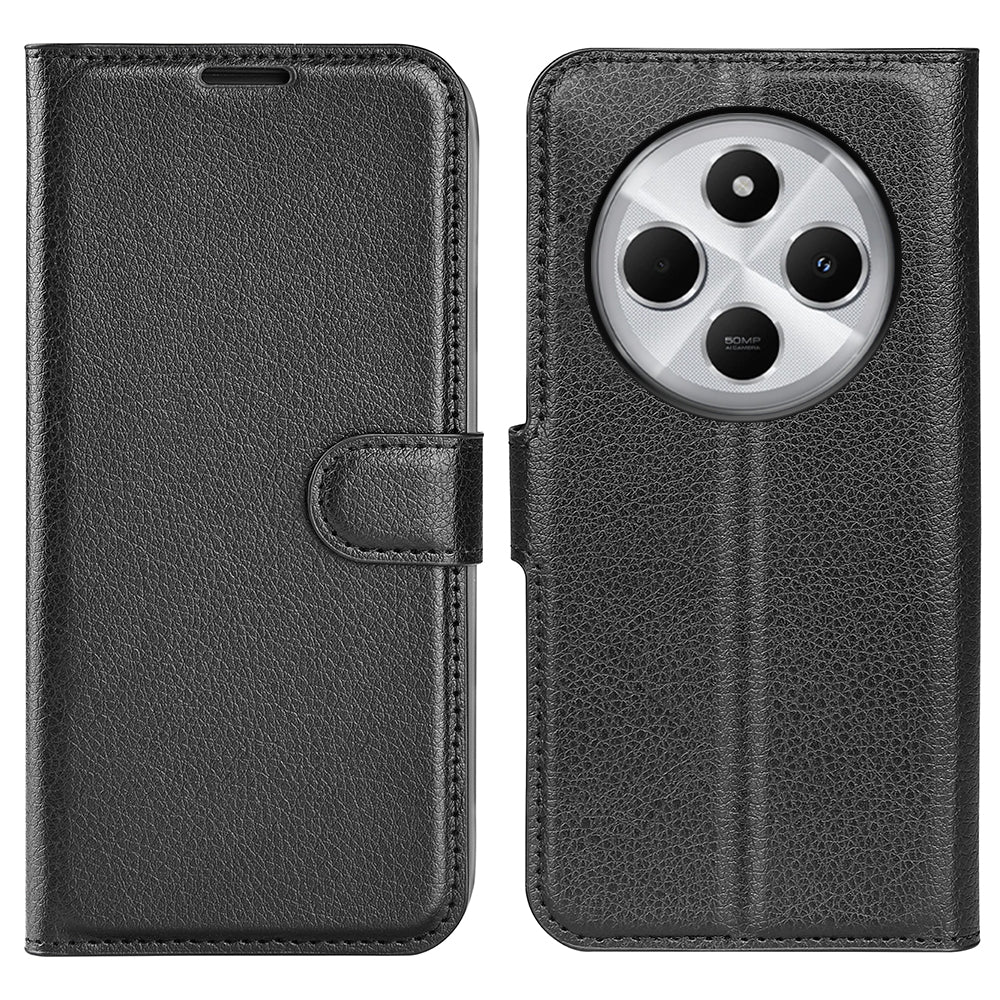 Xiaomi Redmi 14C 4G PU Wallet Case (Black)