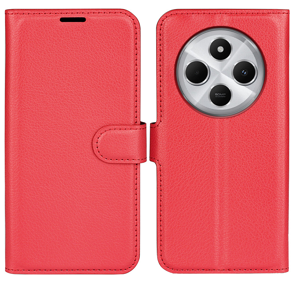 Xiaomi Redmi 14C 4G PU Wallet Case (Red)