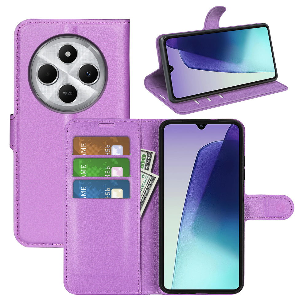 Xiaomi Redmi 14C 4G PU Wallet Case (Purple)